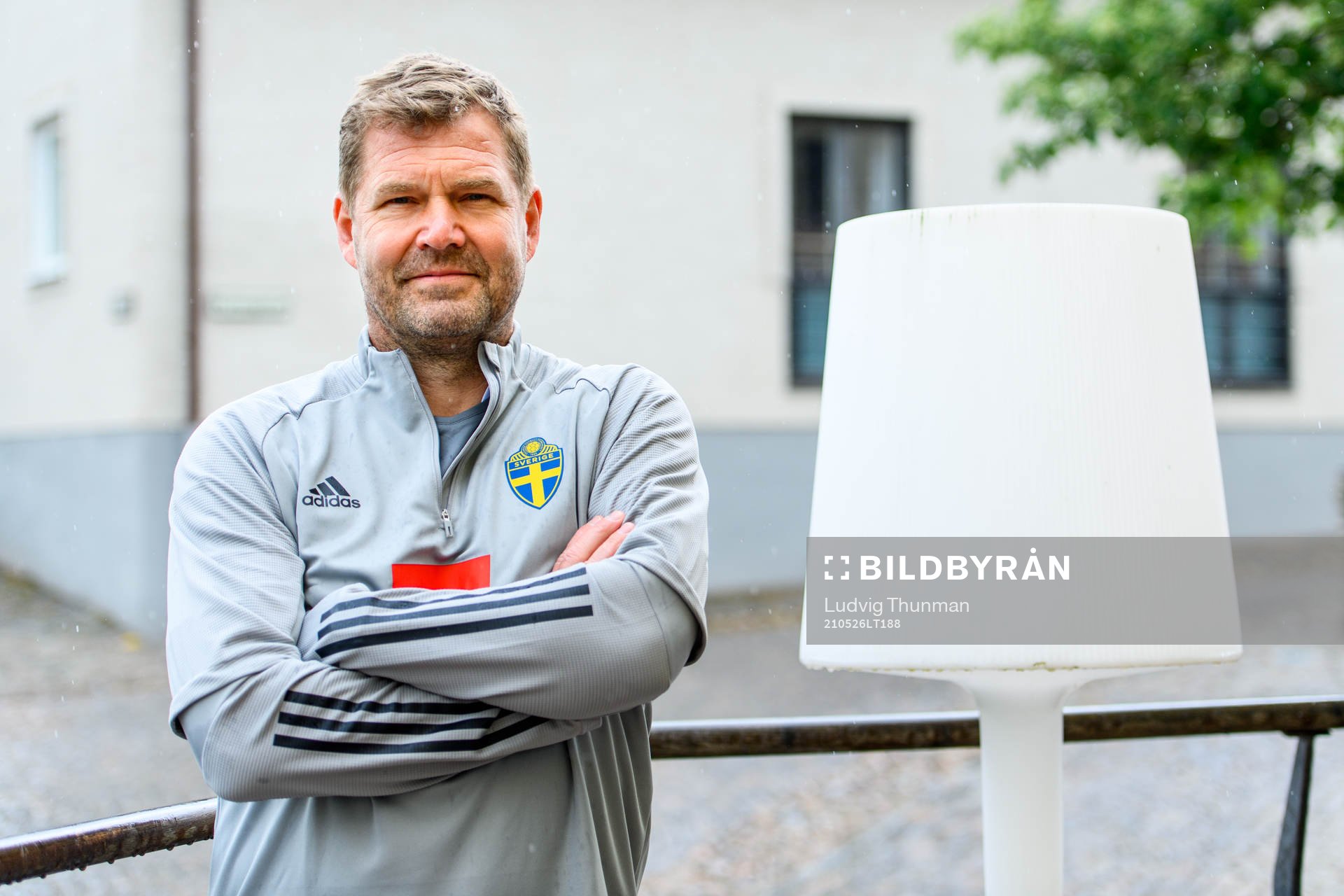 Kit manager Roger Jacobsson of the Swedish national