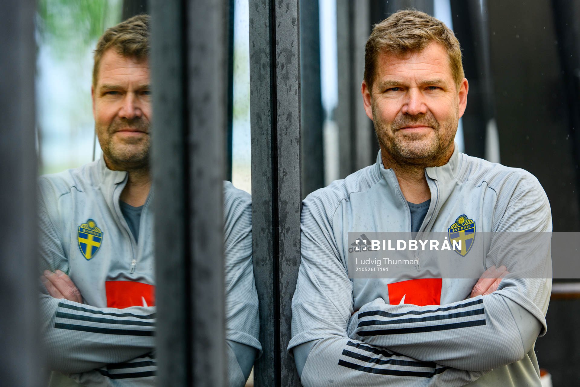 Kit manager Roger Jacobsson of the Swedish national