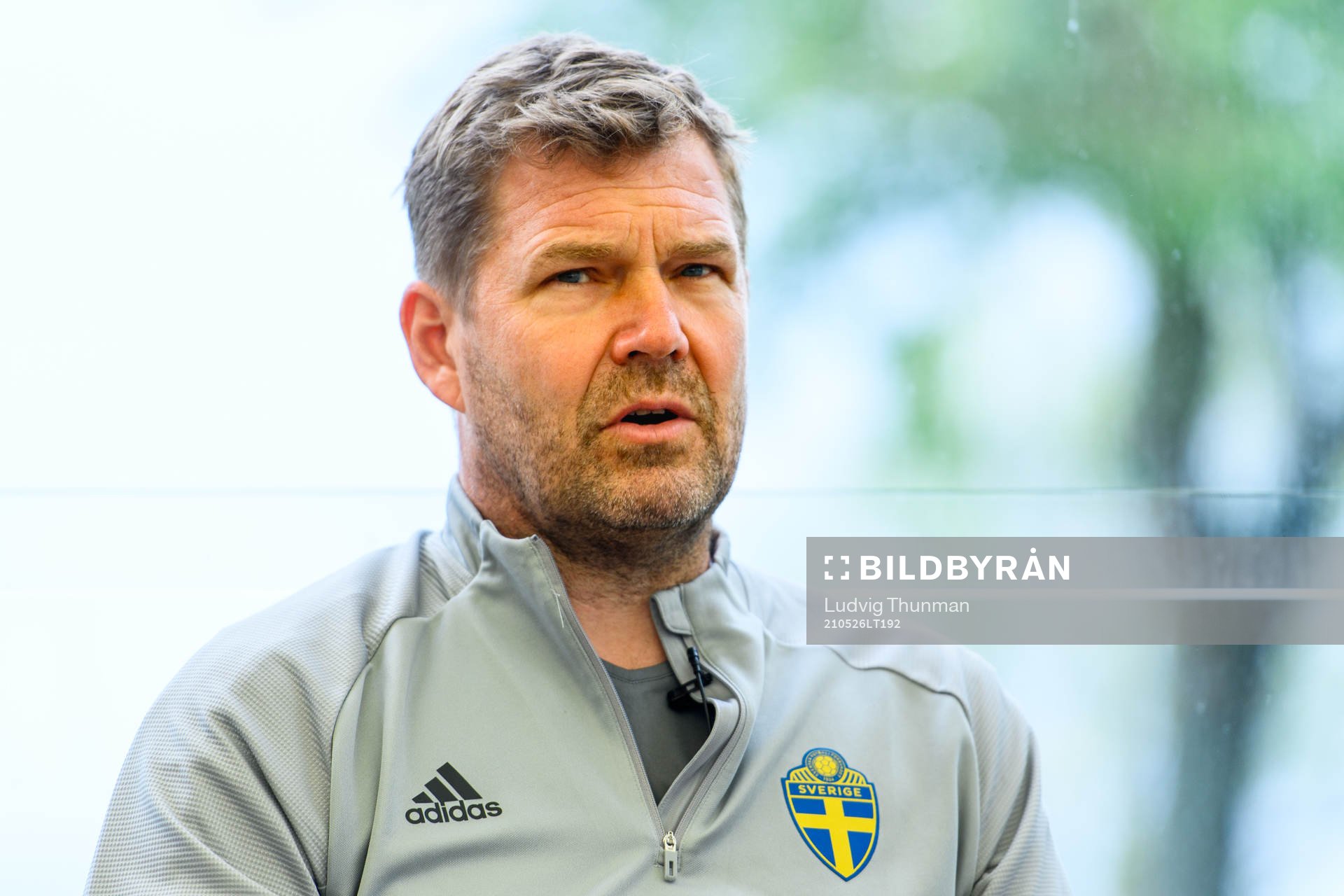 Kit manager Roger Jacobsson of the Swedish national