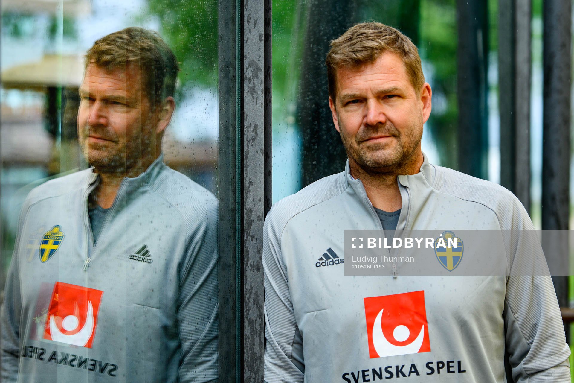 Kit manager Roger Jacobsson of the Swedish national