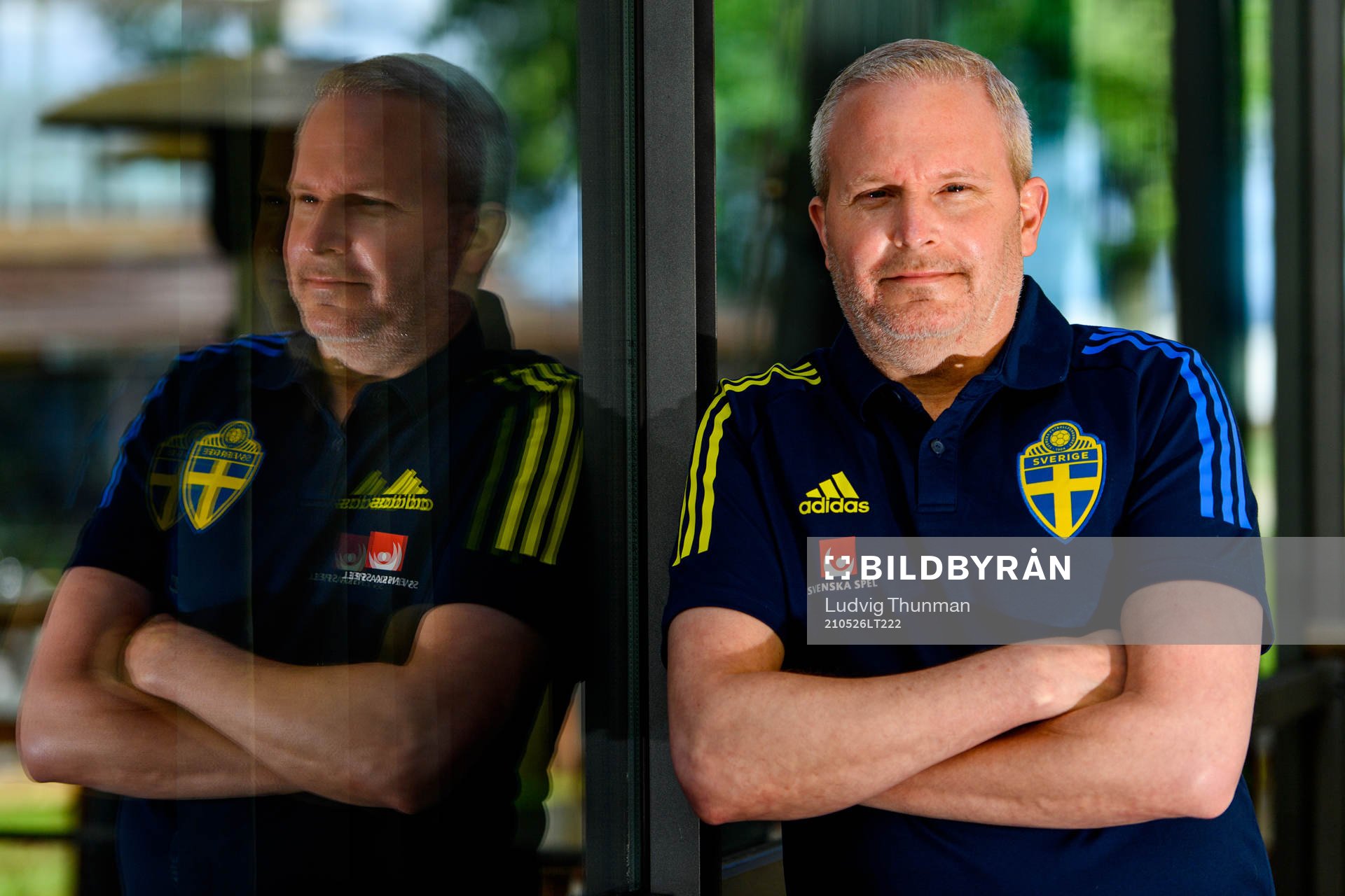 Kit manager Tommie Nilsson of the Swedish national football