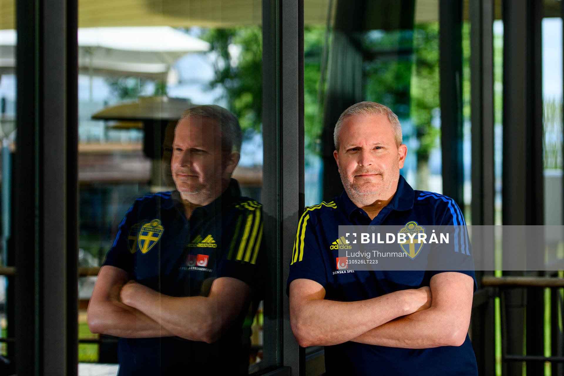 Kit manager Tommie Nilsson of the Swedish national football