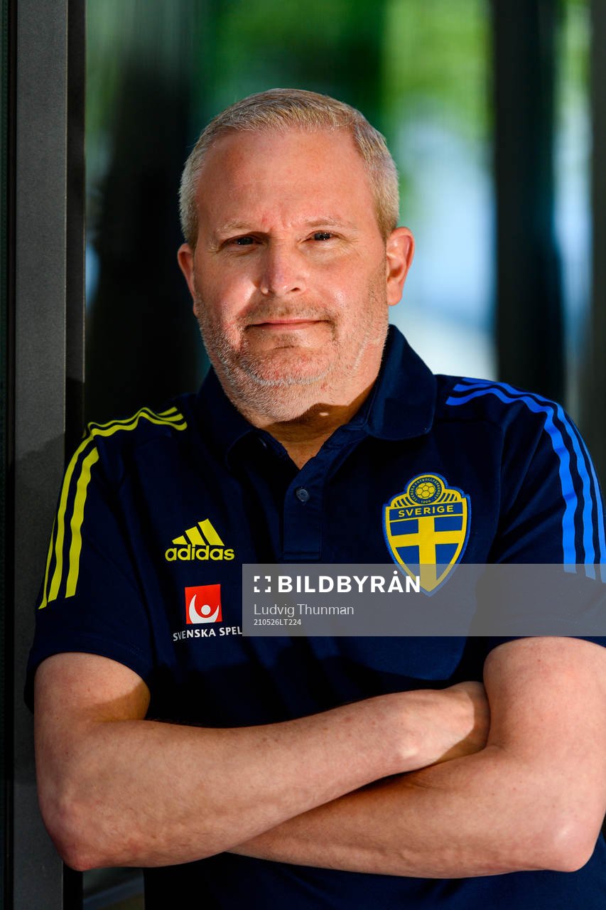 Kit manager Tommie Nilsson of the Swedish national football
