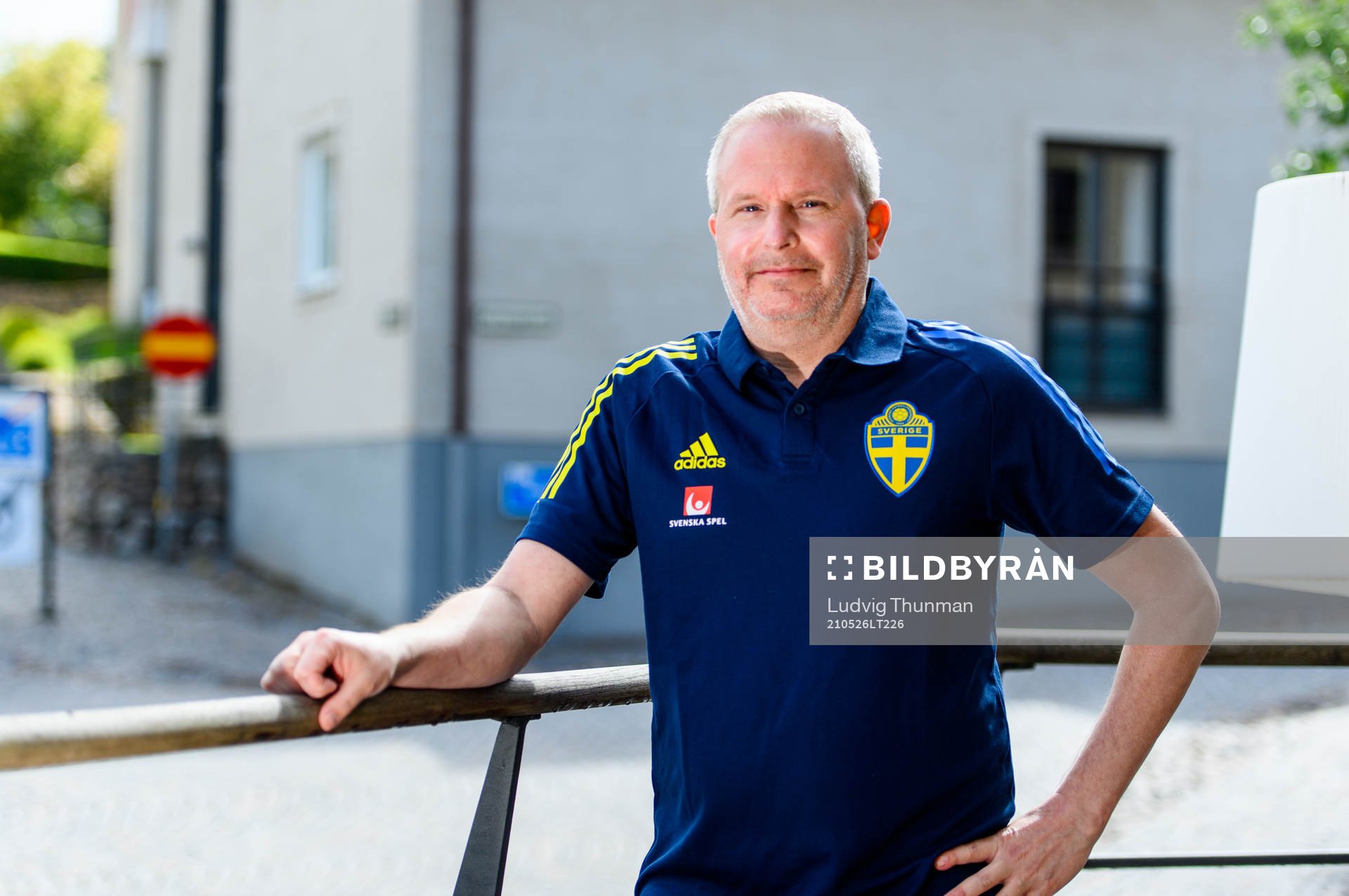 Kit manager Tommie Nilsson of the Swedish national football