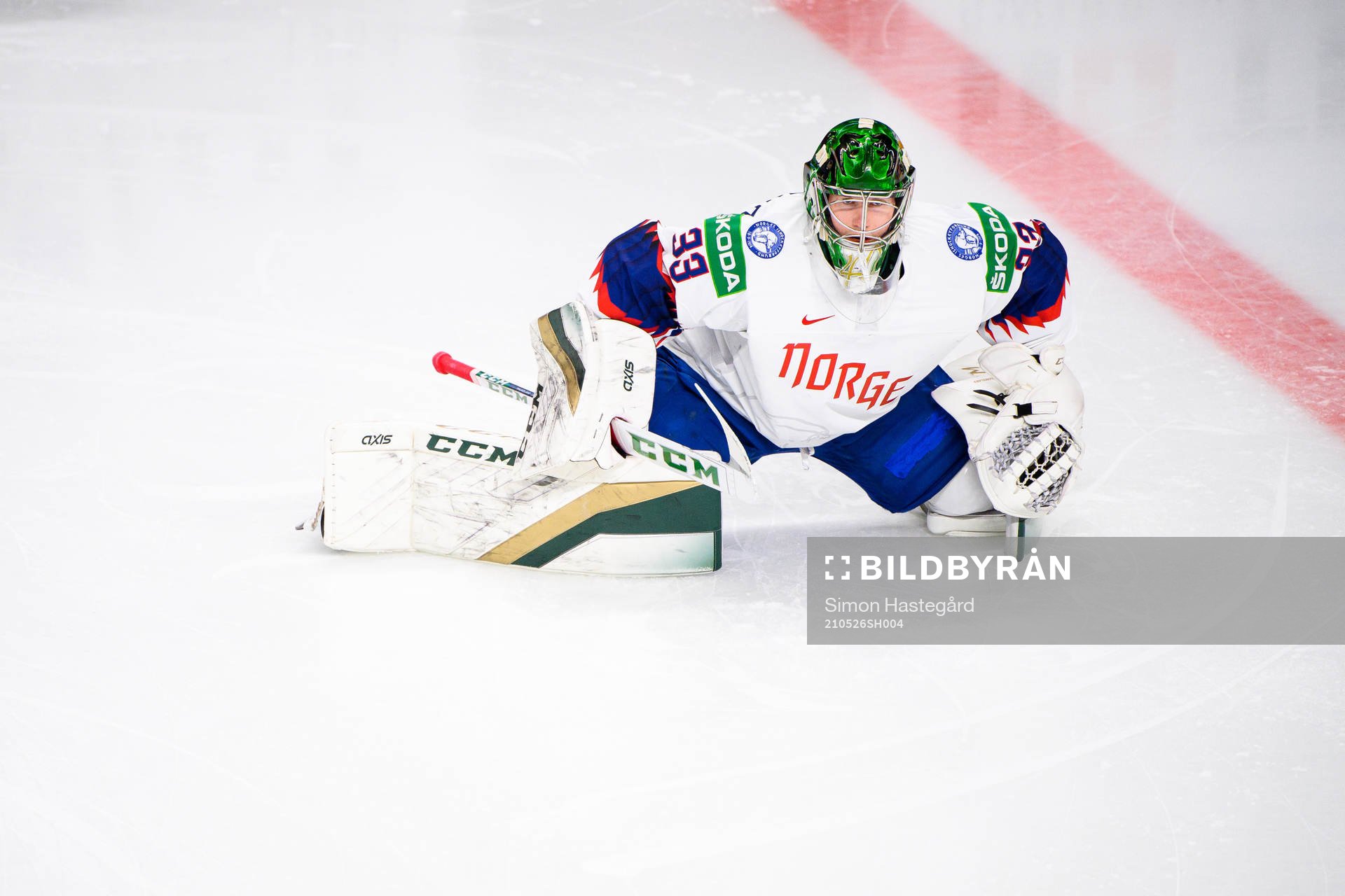 Goalkeeper Henrik Haukeland of Norway