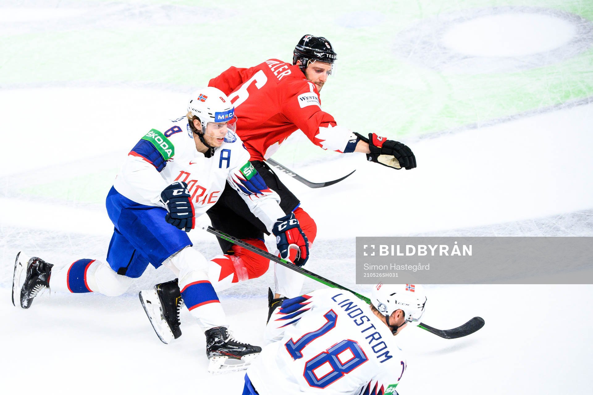 Mathias Trettenes of Norway and Colin Miller of Canada