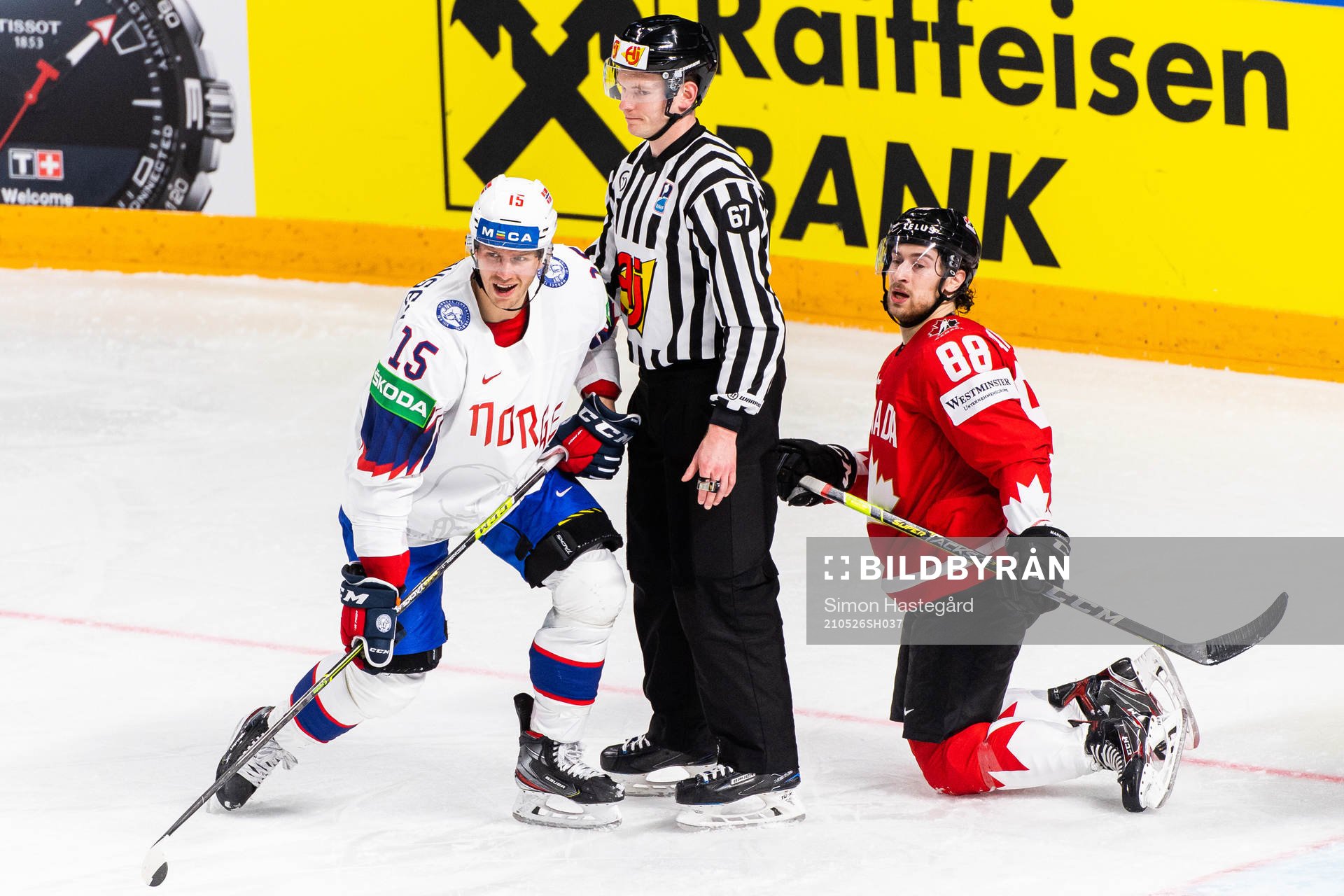 Tommy Kristiansen of Norway and Andrew Mangipane of Canada
