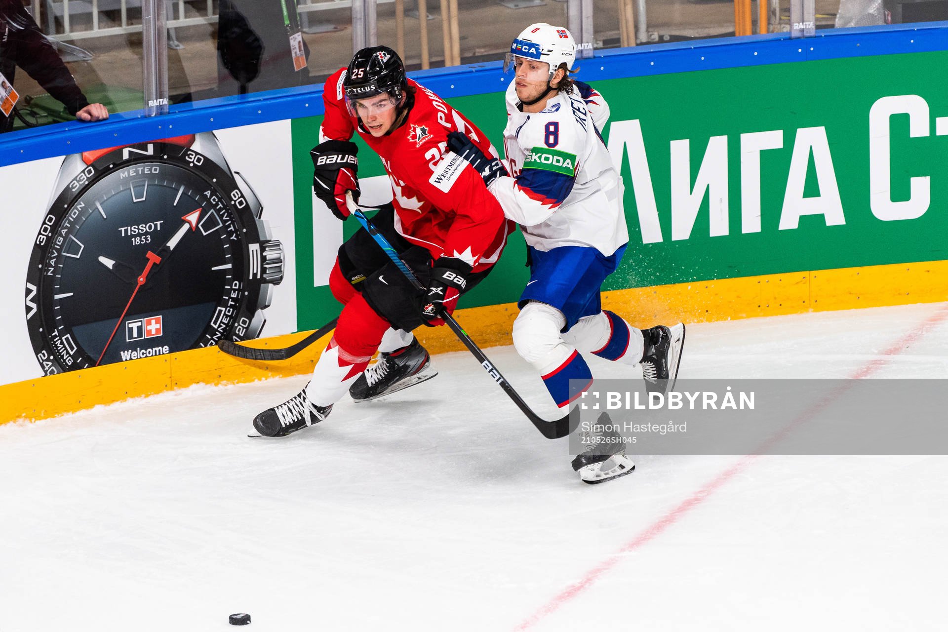Owen Power of Canada and Mathias Trettenes of Norway