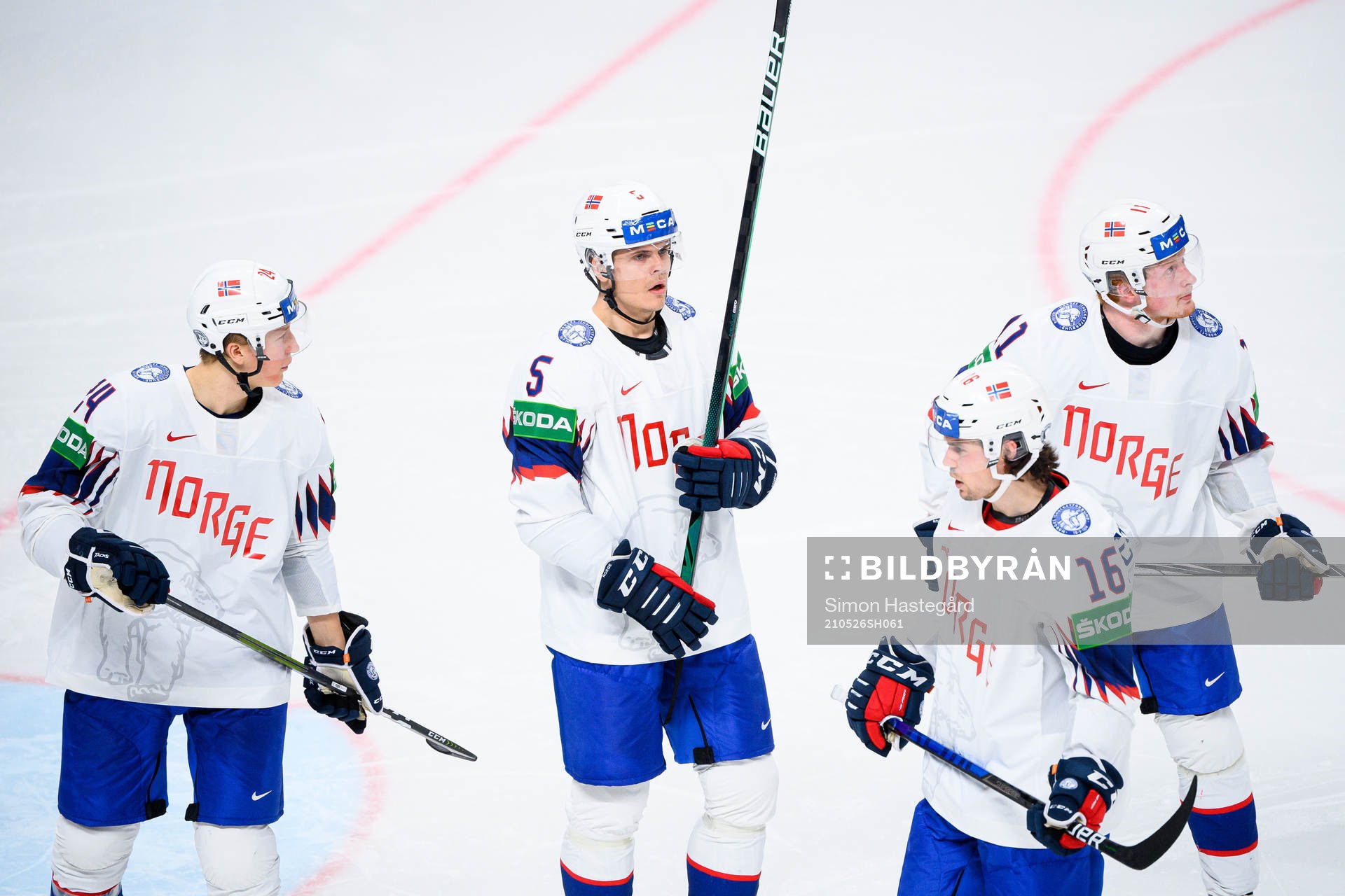 Erlend Lesund of Norway looks dejected