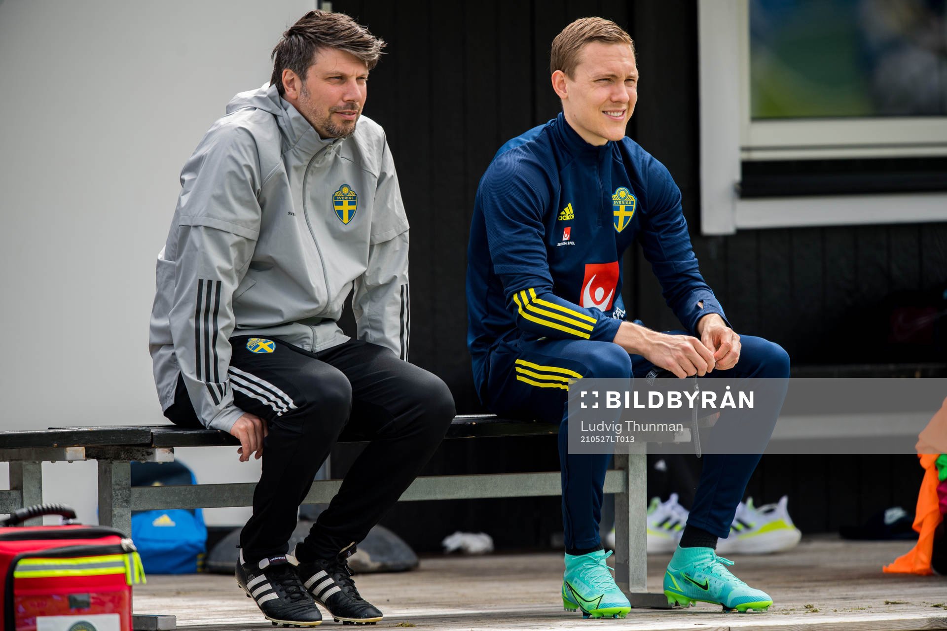 Sports psychologist Daniel Ekvall and Ludwig Augustinsson