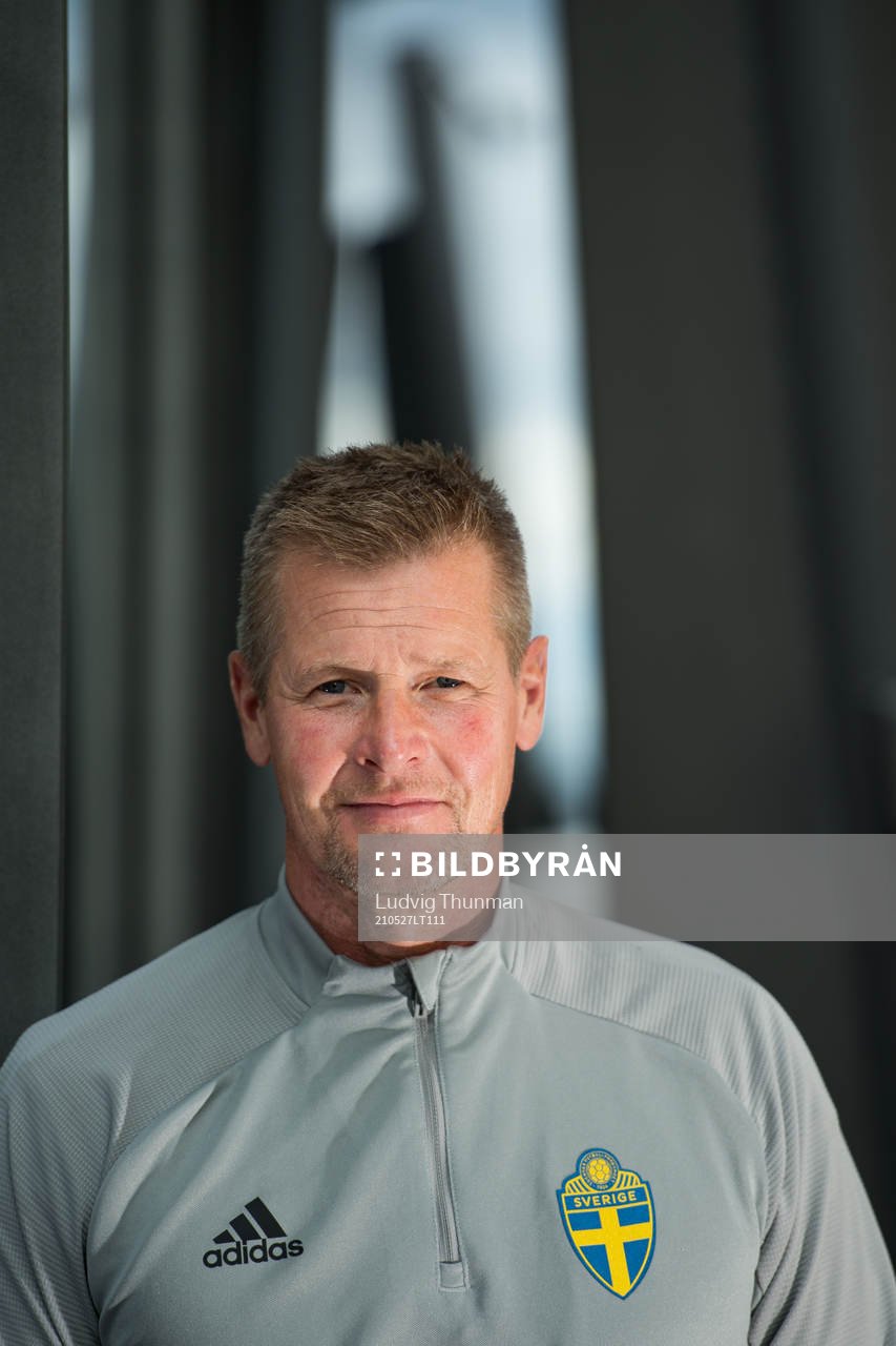 Masseur Anders Smith poses for a portrait