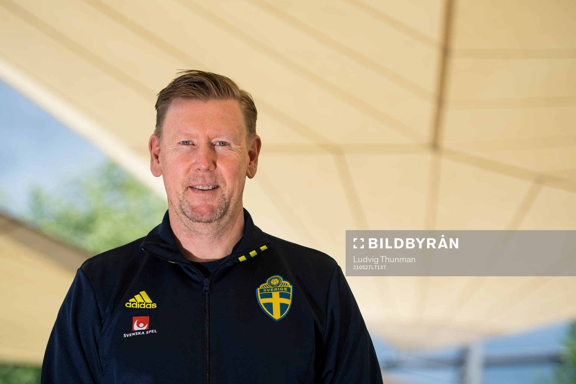 Assistant coach Peter Wettergren poses for a portrait