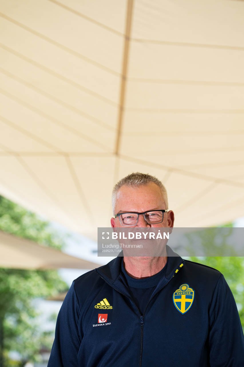 Head coach Janne Andersson poses for a portrait