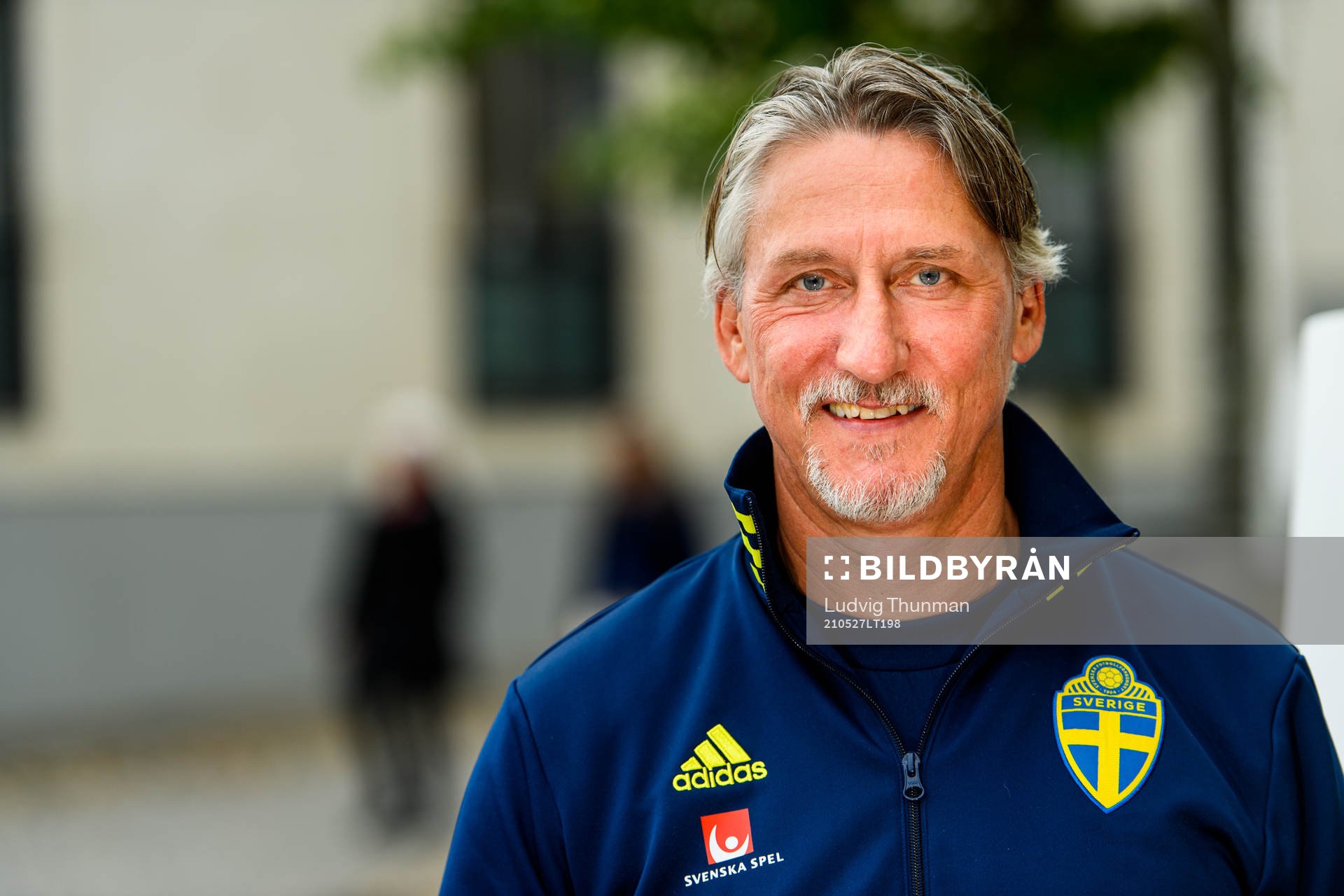 Head of security Jan Gustavsson poses for a portrait during a press meeting with Sweden  on May 27, 2021 in Båstad. 