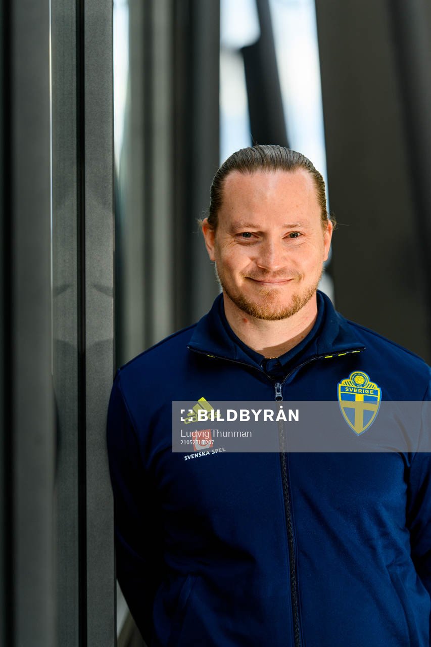 Christoffer Bernspång, video analyst poses for a portrait