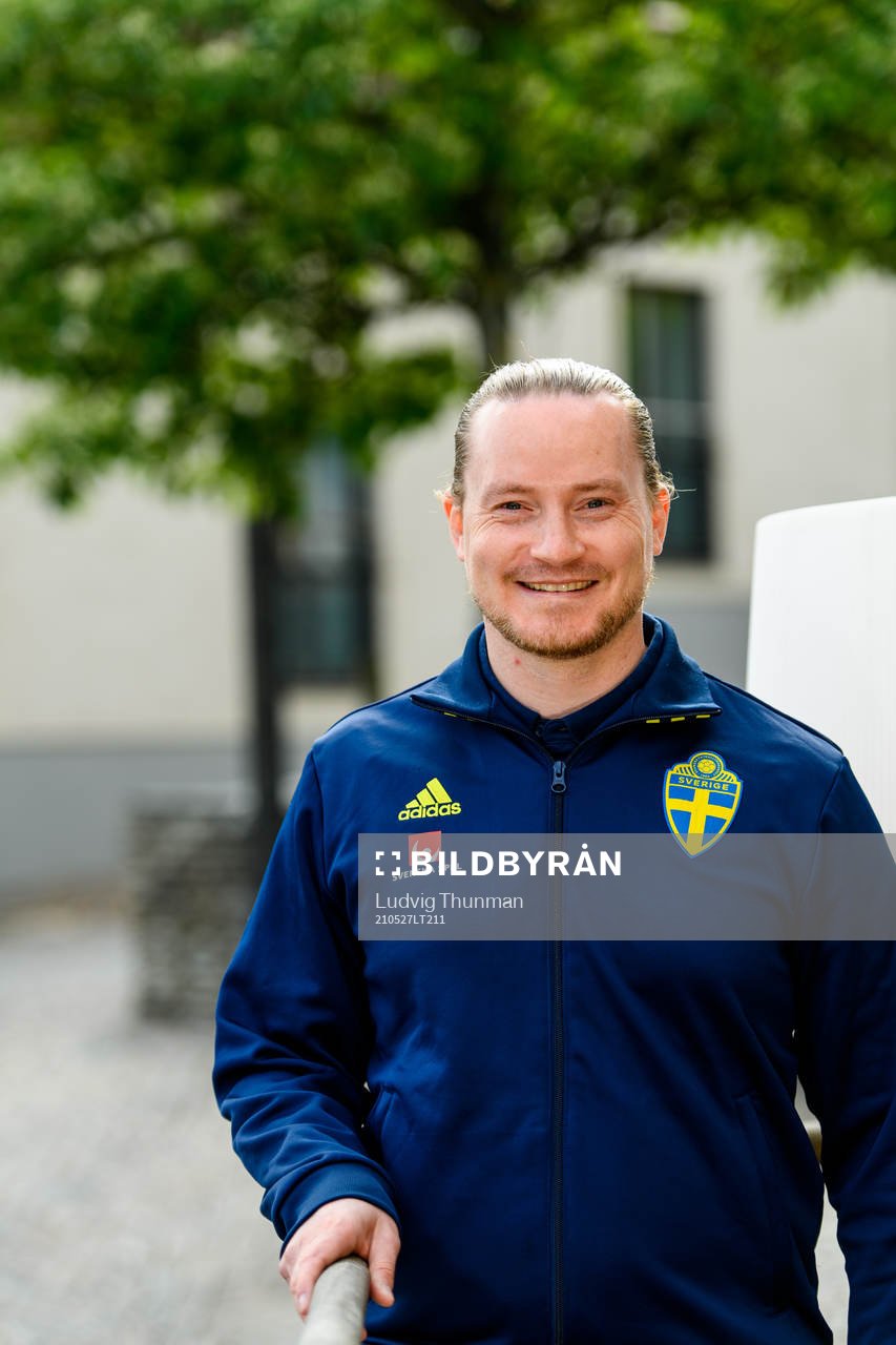 Christoffer Bernspång, video analyst poses for a portrait