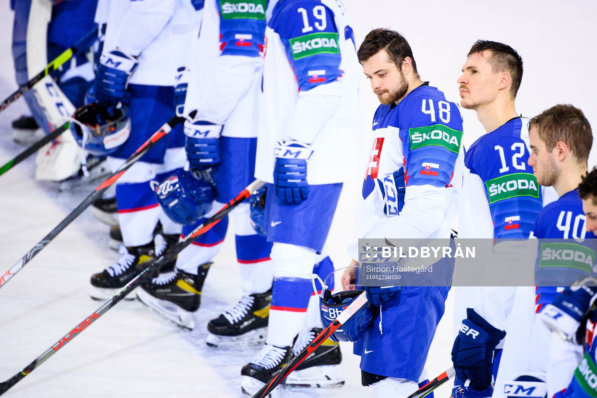 Daniel Gachukinec of Slovakia looks dejected