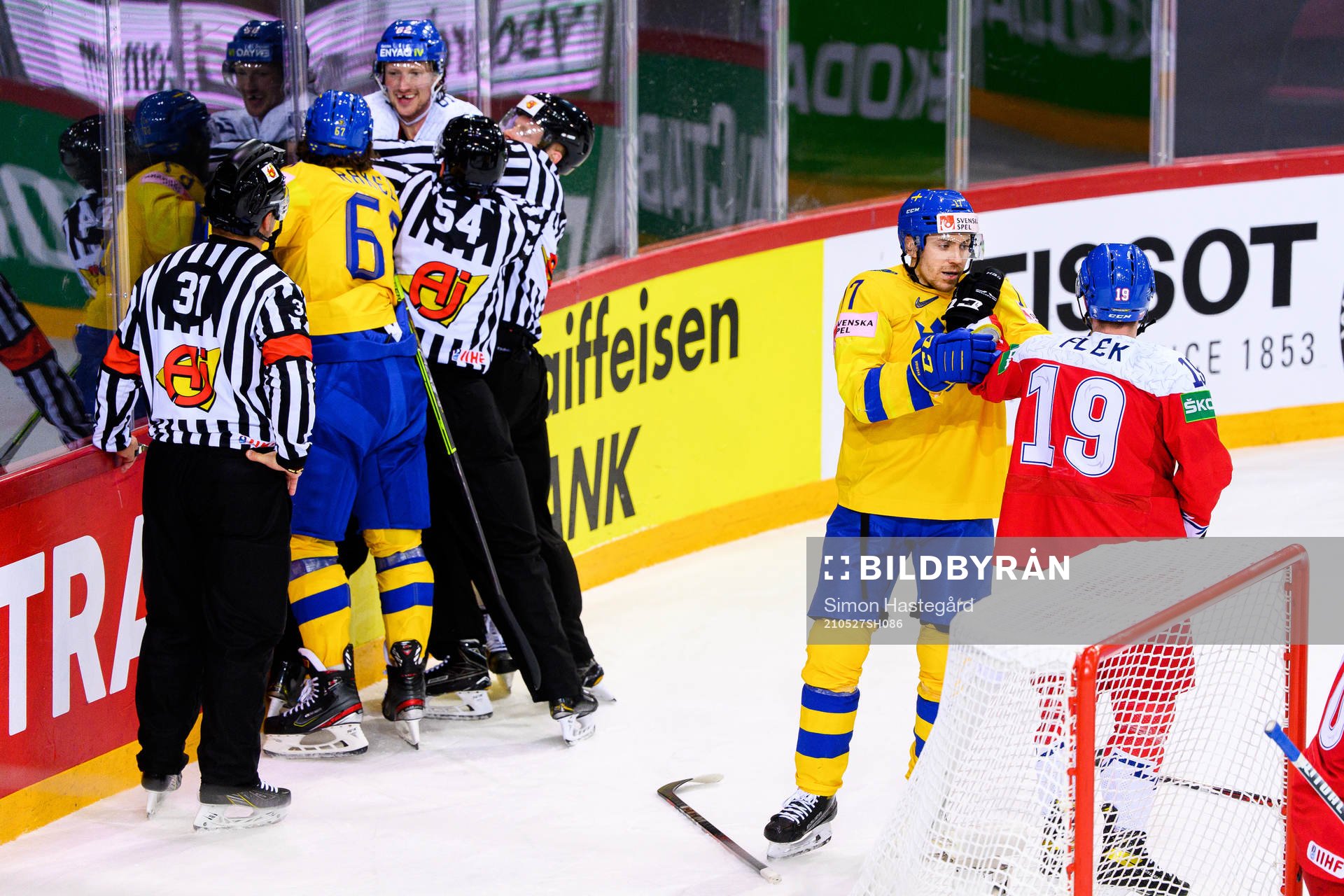 Pär Lindholm of Sweden against Jakub Flek of Czech Republic