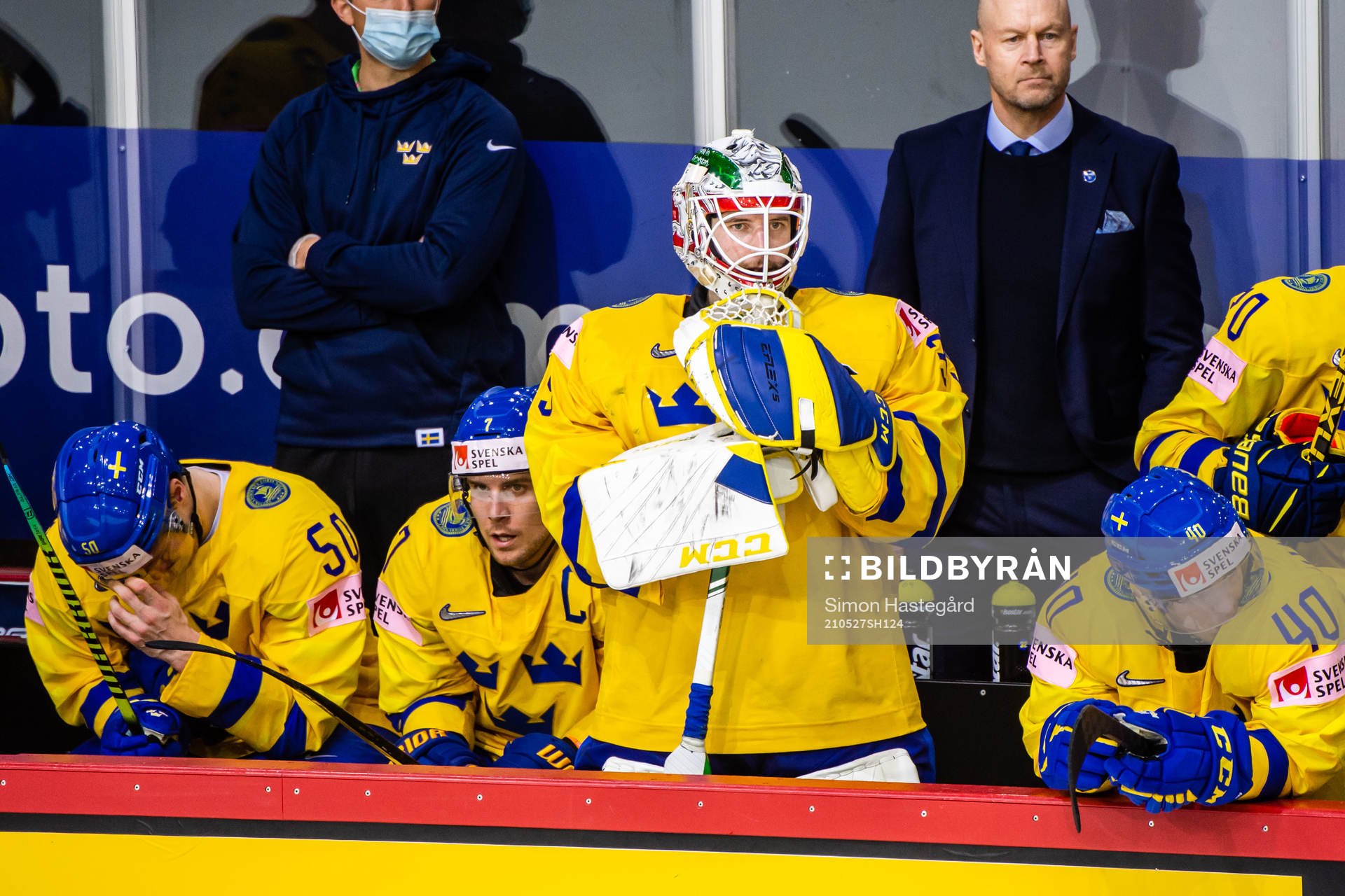 Viktor Lööv,  goalkeeper Adam Reideborn, and Andreas