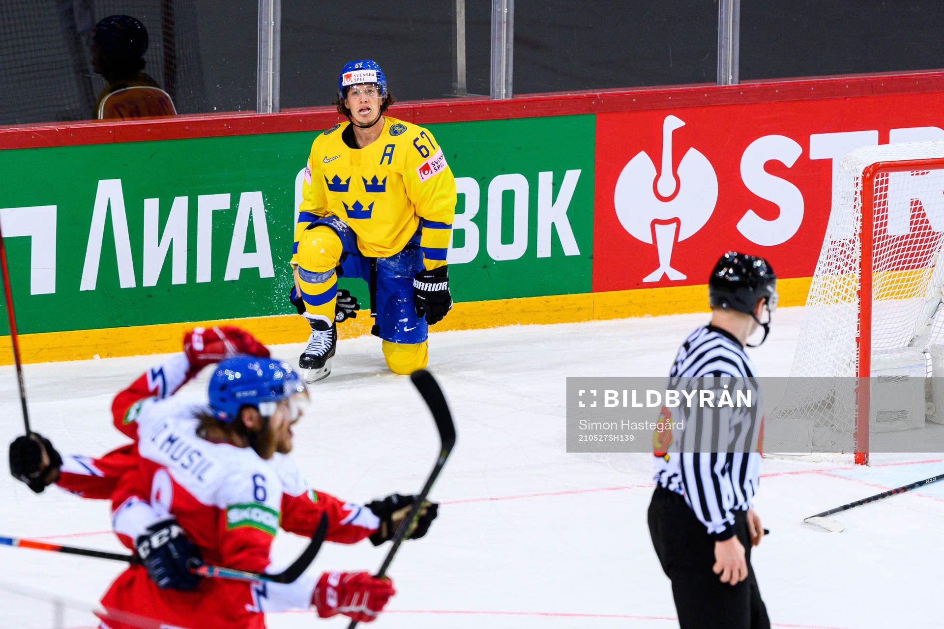 Rickard Rakell of Sweden looks dejected