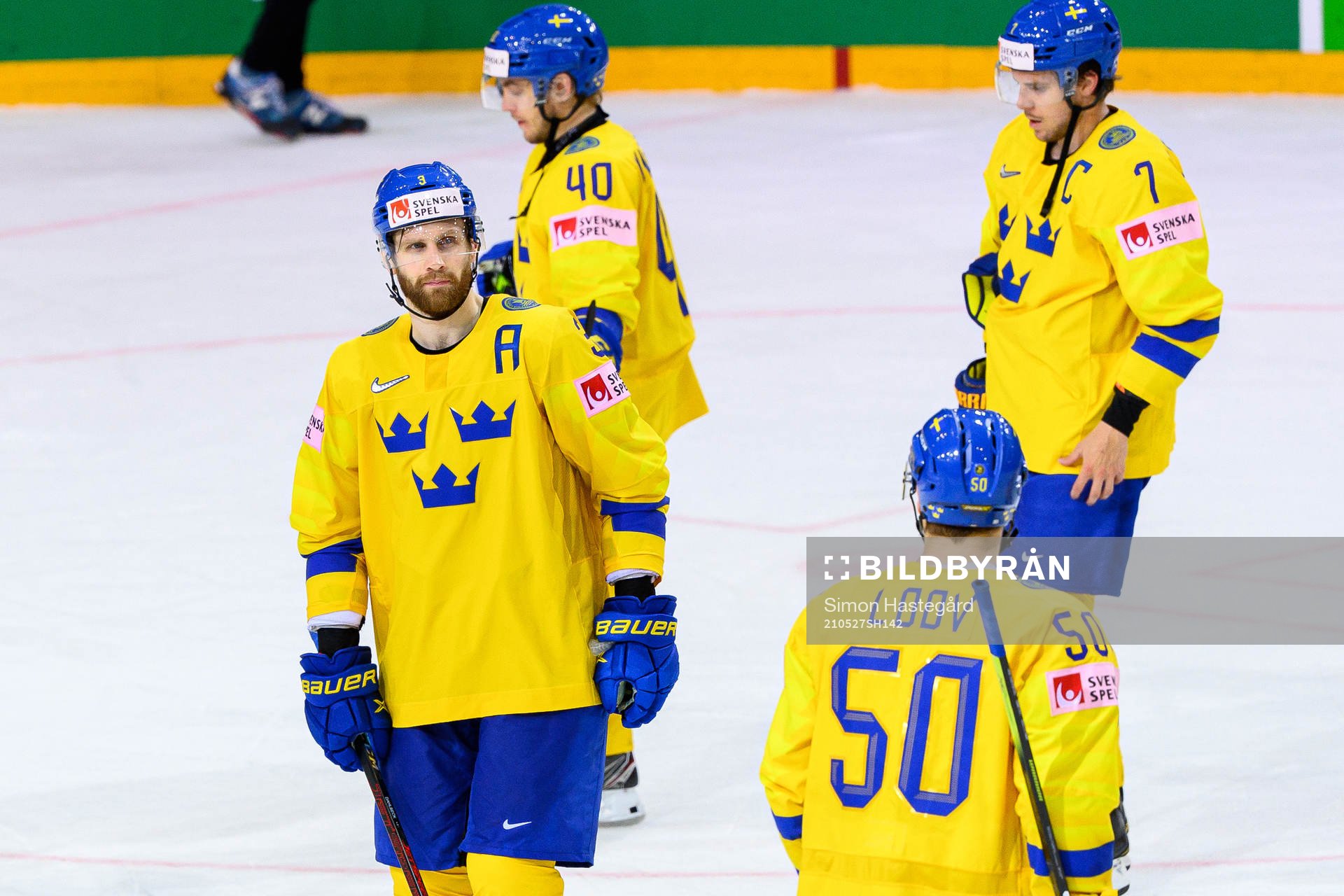 Klas Dahlbeck of Sweden looks dejected