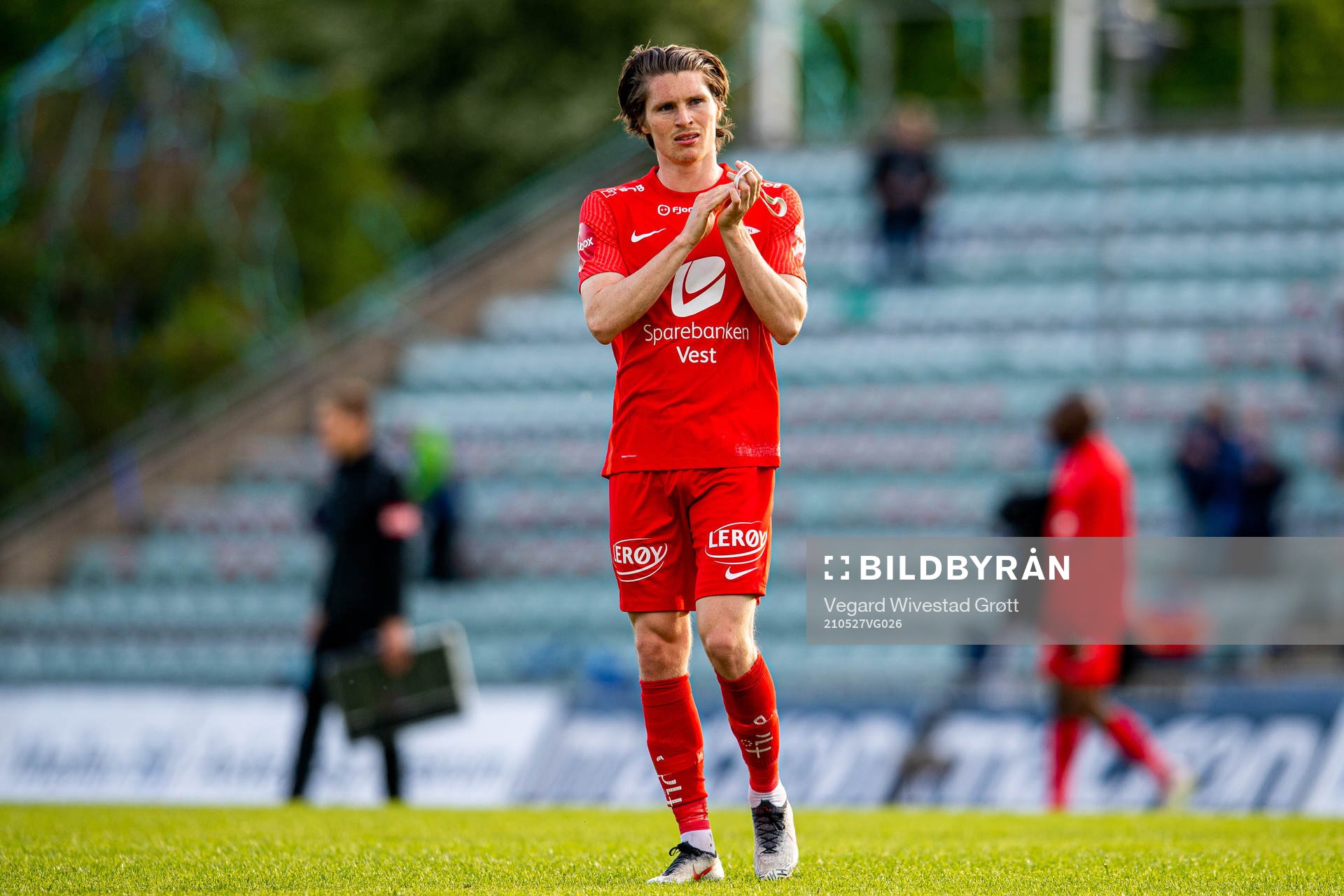 Kasper Skaanes of Brann looks dejected