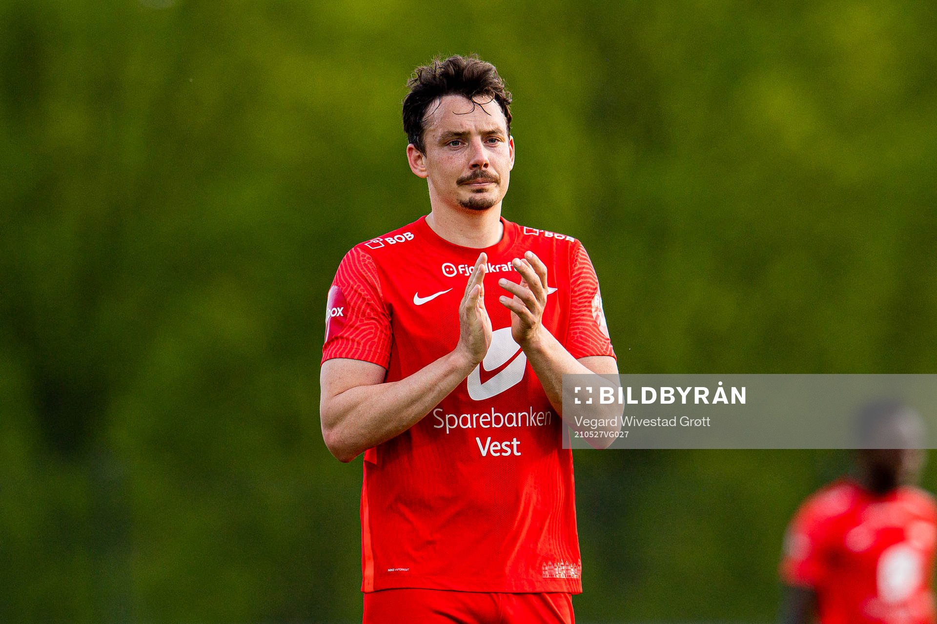 Vegard Forren of Brann looks dejected