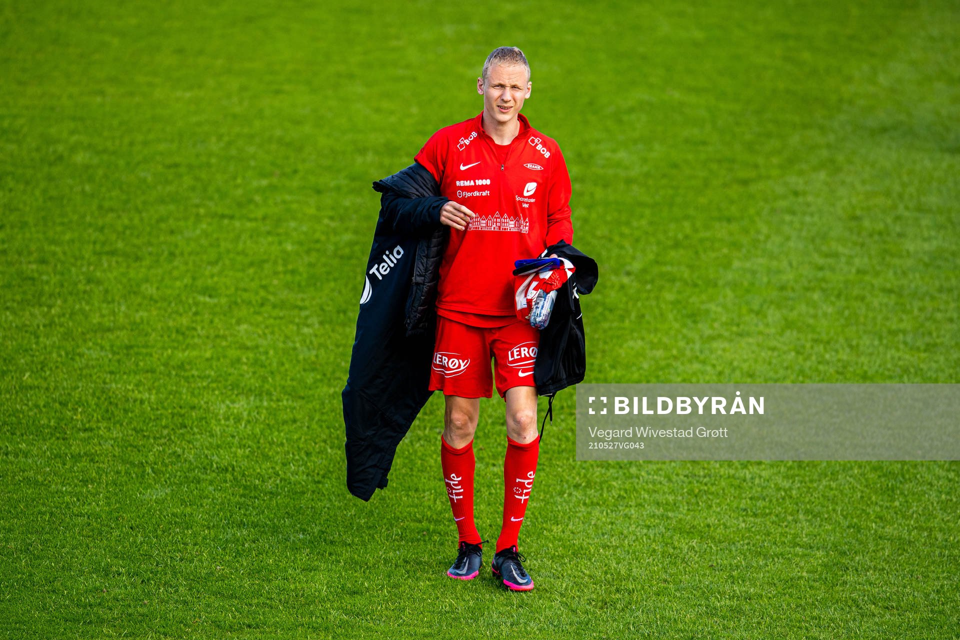Kristoffer Ramos Barmen of Brann ahead of the Eliteserien football match between Stabæk and Brann on May 27, 2021 in Bekkestua. 