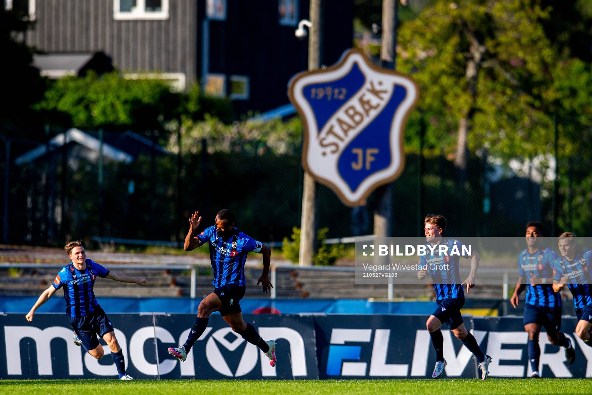 Yaw Ihle Amankwah of Stabæk celebrates