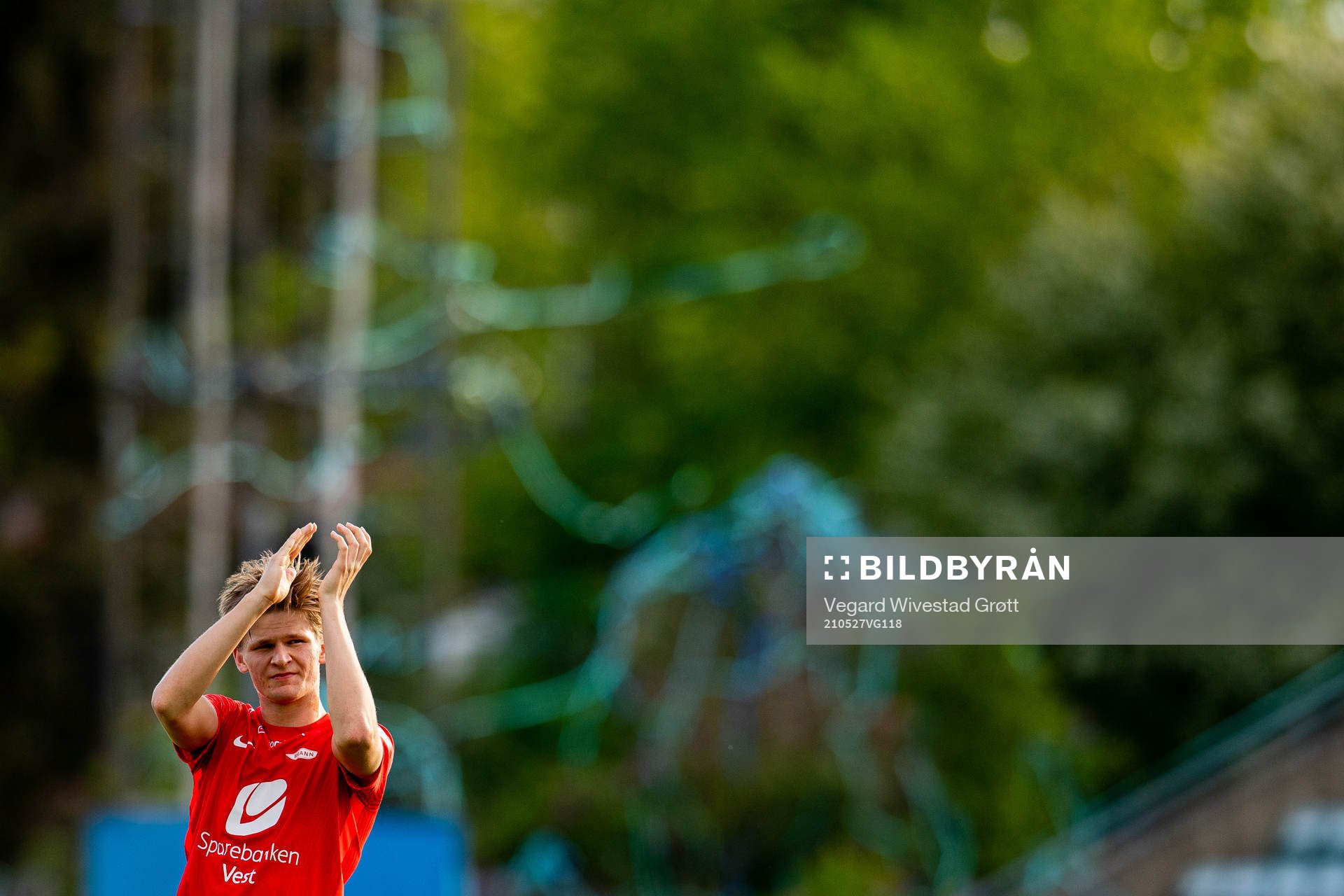 David Møller Wolfe of Brann after the Eliteserien football match between Stabæk and Brann on May 27, 2021 in Bekkestua. 
