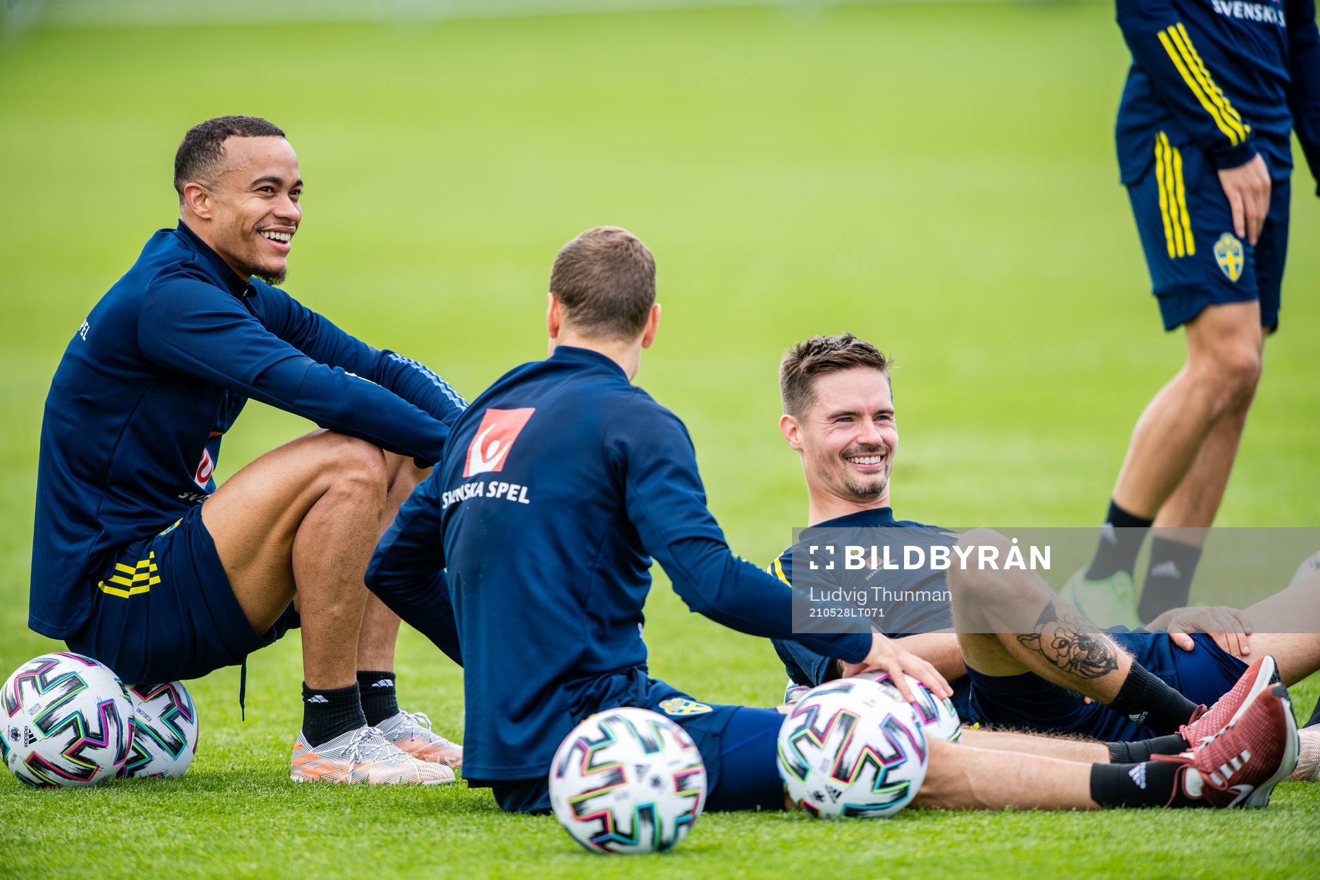 Robin Quaison and Mikael Lustig