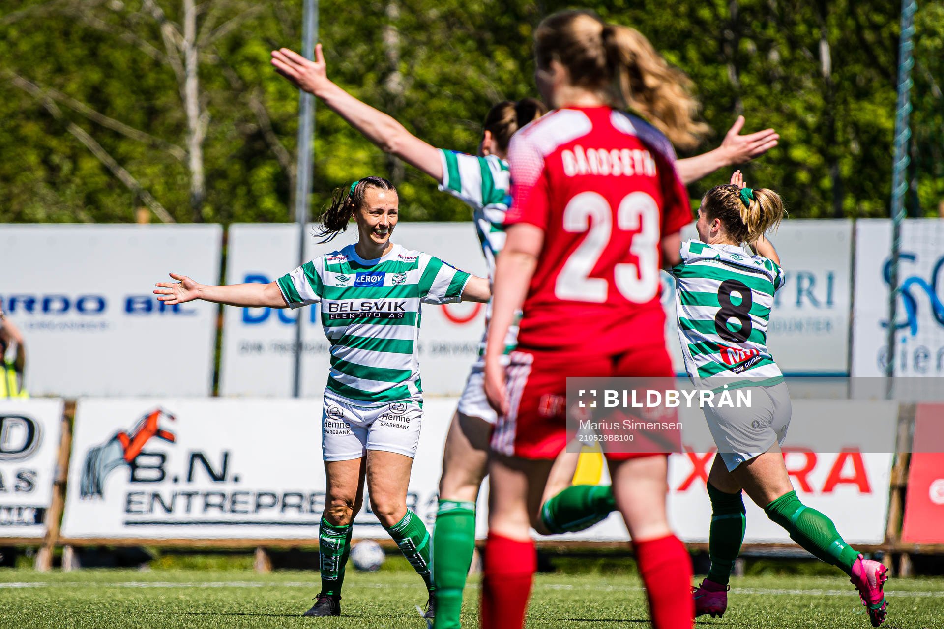 Mari Smevoll of KIL/Hemne celebrates