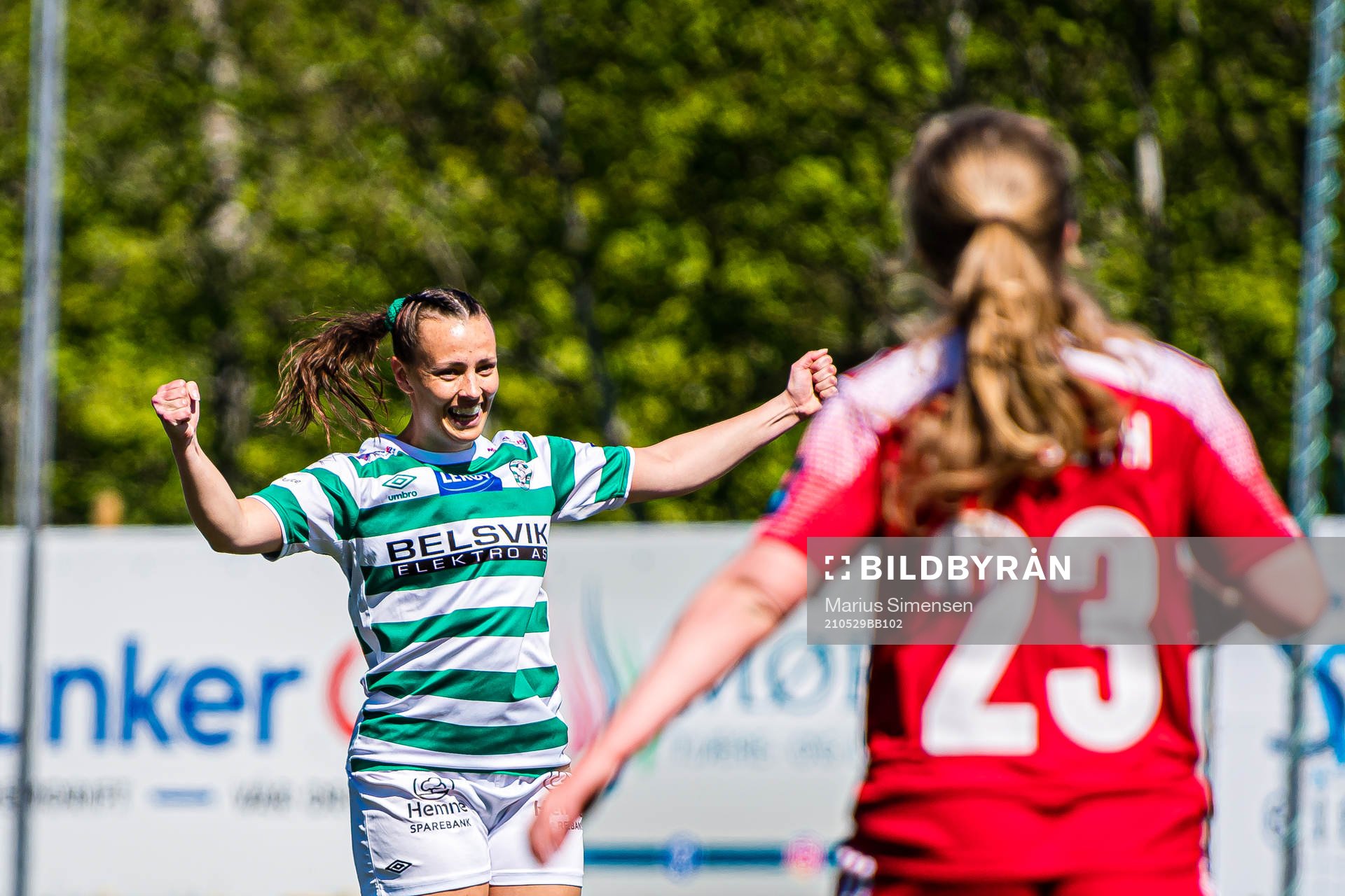Mari Smevoll of KIL/Hemne celebrates