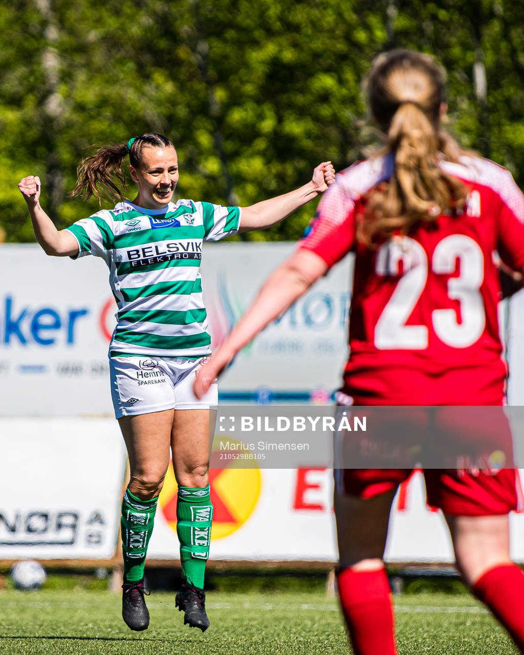 Mari Smevoll of KIL/Hemne celebrates