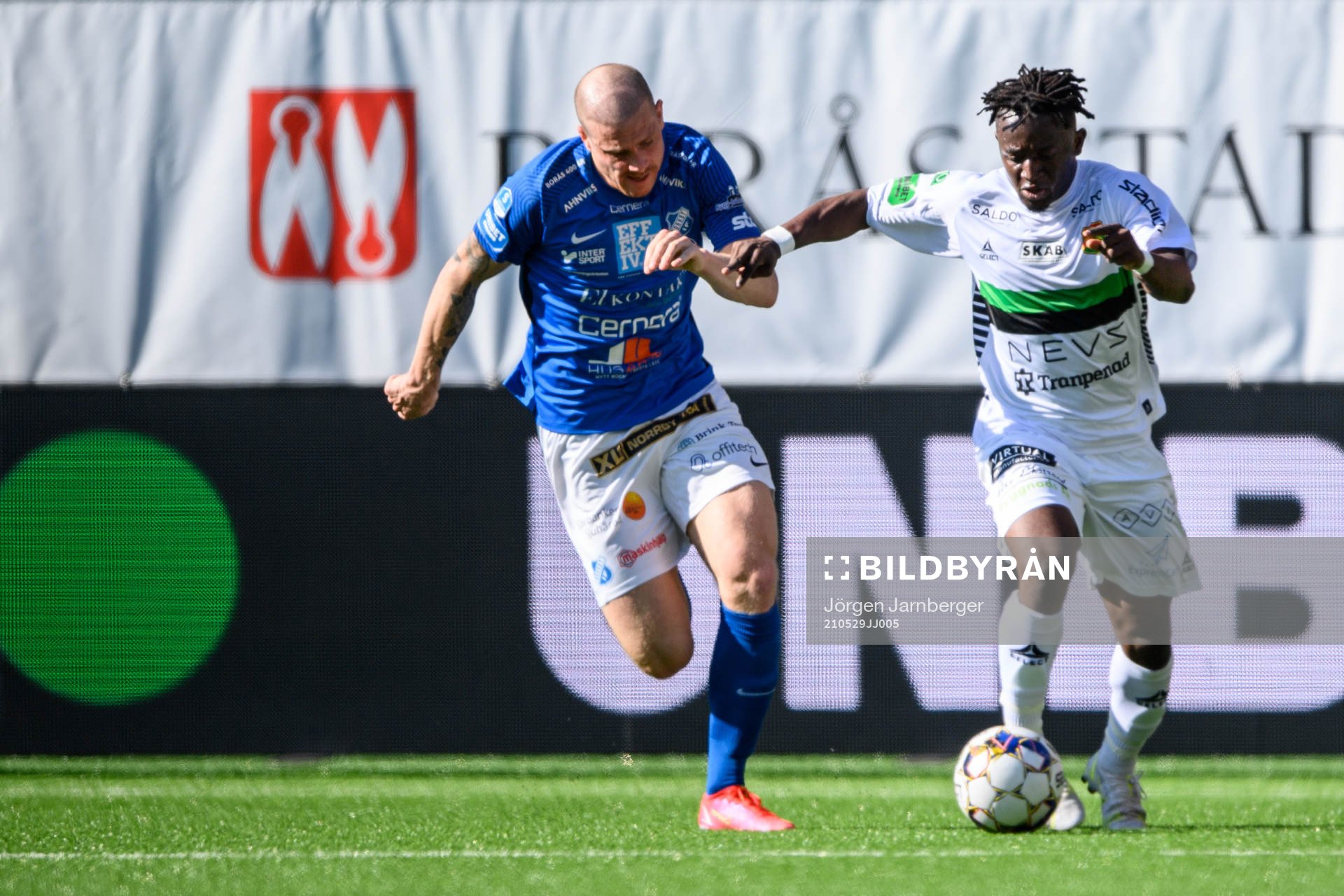 Norrköpings Felix Terins och GAIS Michael Kargbo