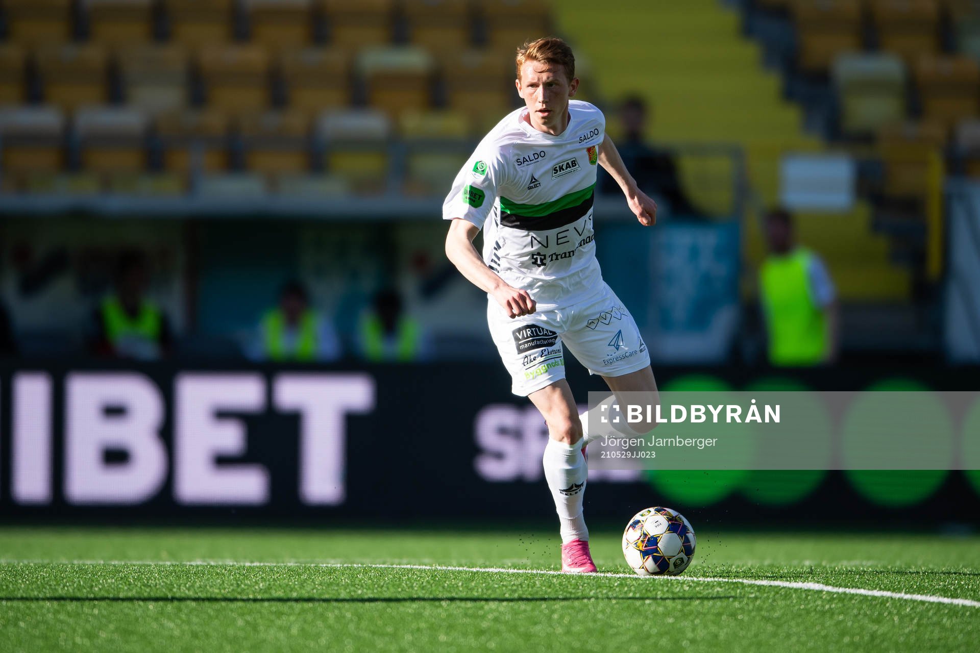 GAIS Julius Lindberg under fotbollsmatchen i Superettan mellan Norrby och GAIS den 29 maj 2021 i Borås. 