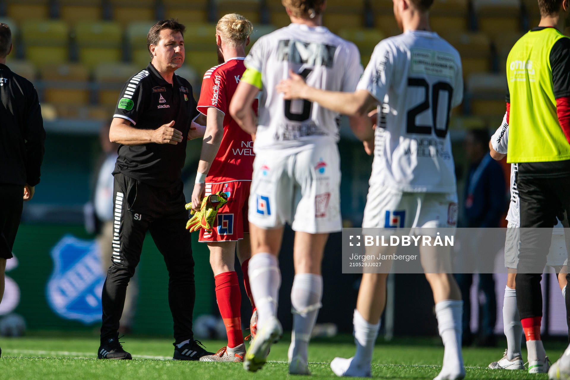 GAIS tränare Stefan Jacobsson efter fotbollsmatchen i Superettan mellan Norrby och GAIS den 29 maj 2021 i Borås. 