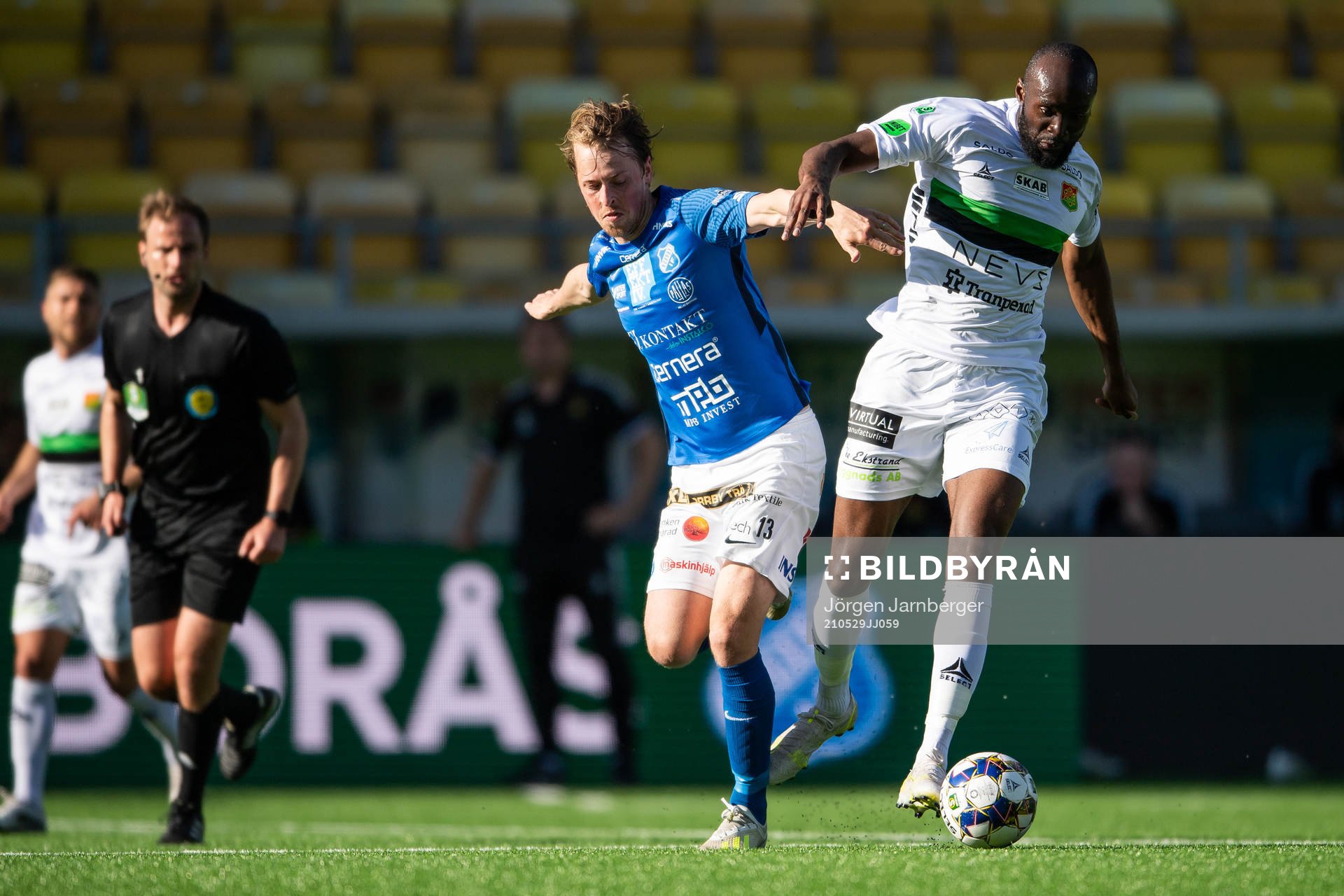 Norrbys Robin Strömberg och GAIS Boris Lumbana