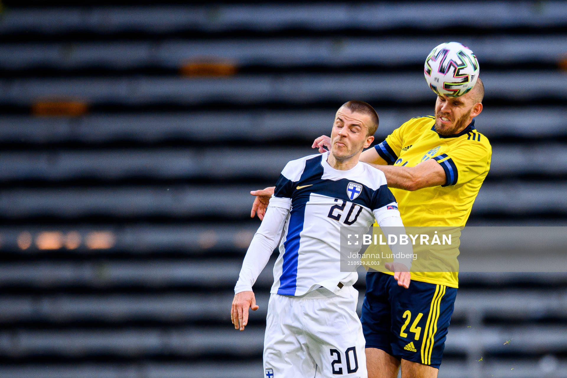 Roope Riski of Finland and Marcus Danielson of Sweden