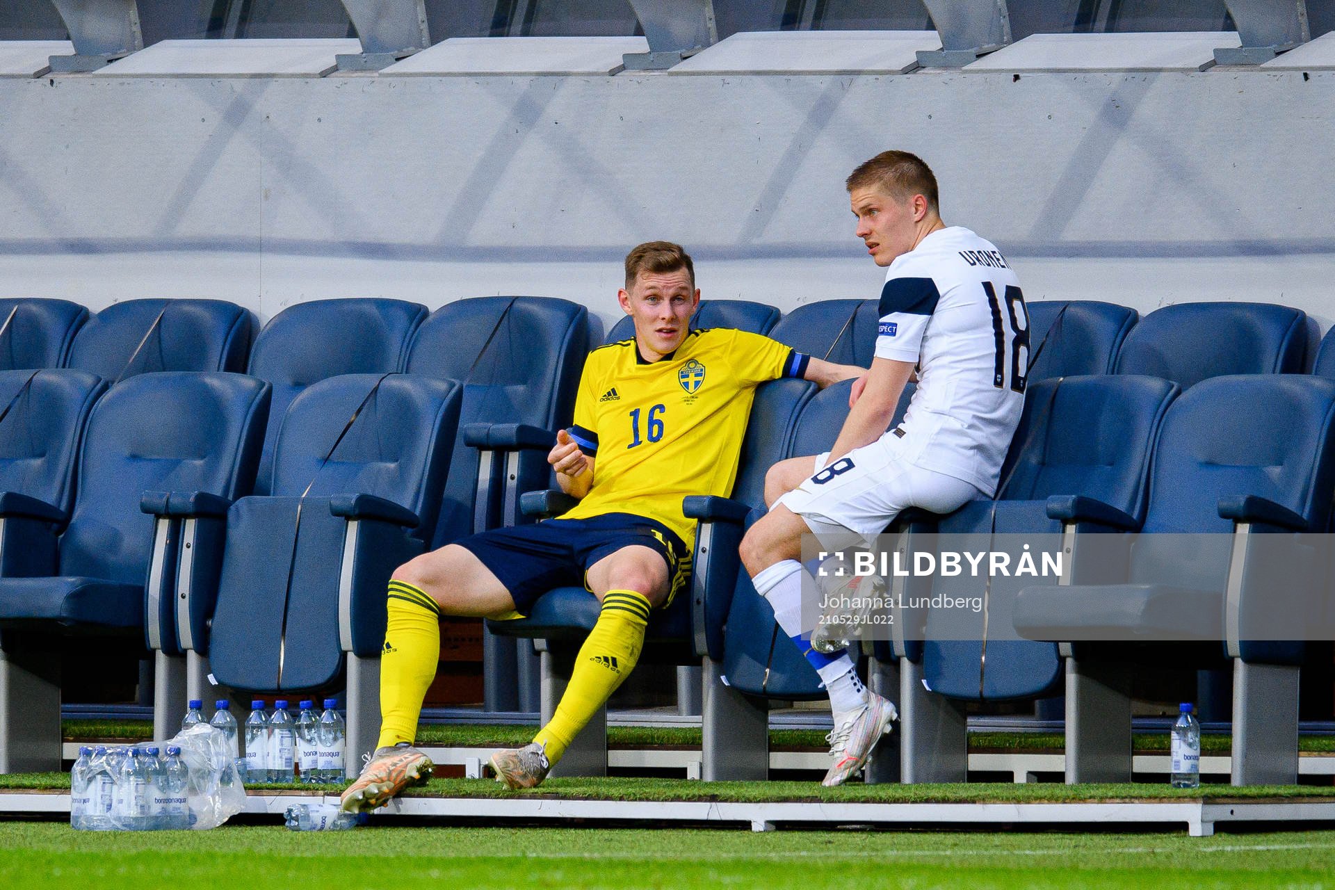 Emil Krafth of Sweden and Jere Uronen of Finland