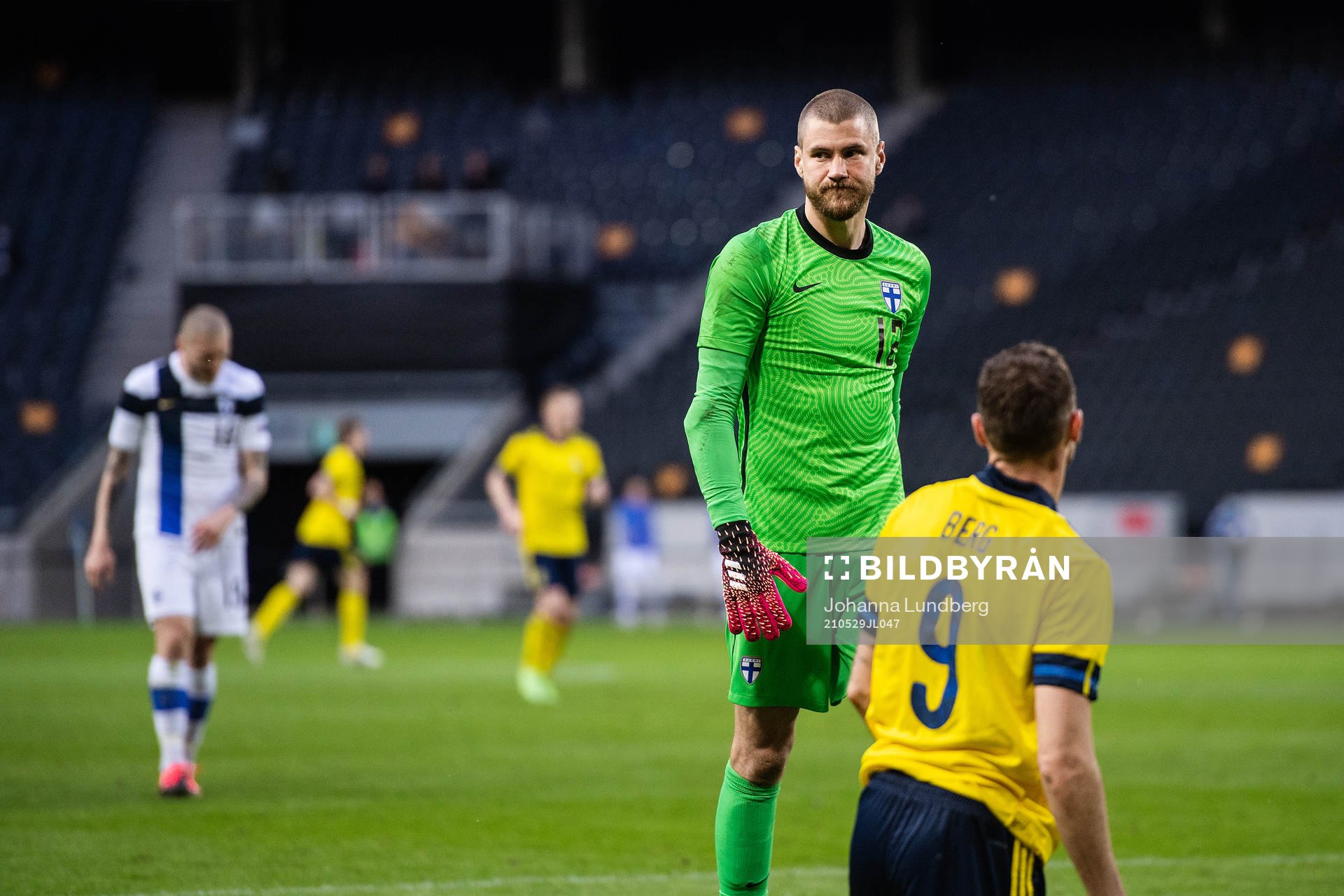 goalkeeper Jesse Joronen of Finland
