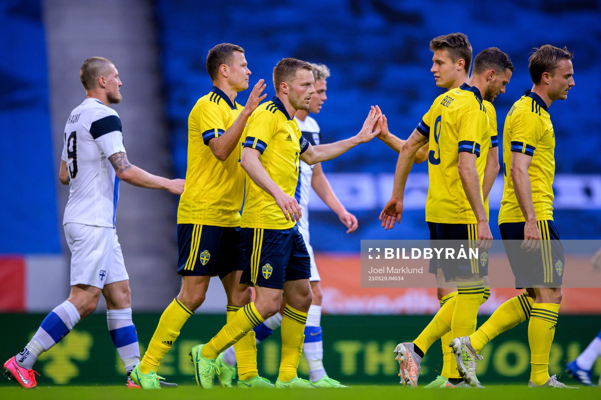 Viktor Claesson, Sebastian Larsson , Marcus Berg, Mattias