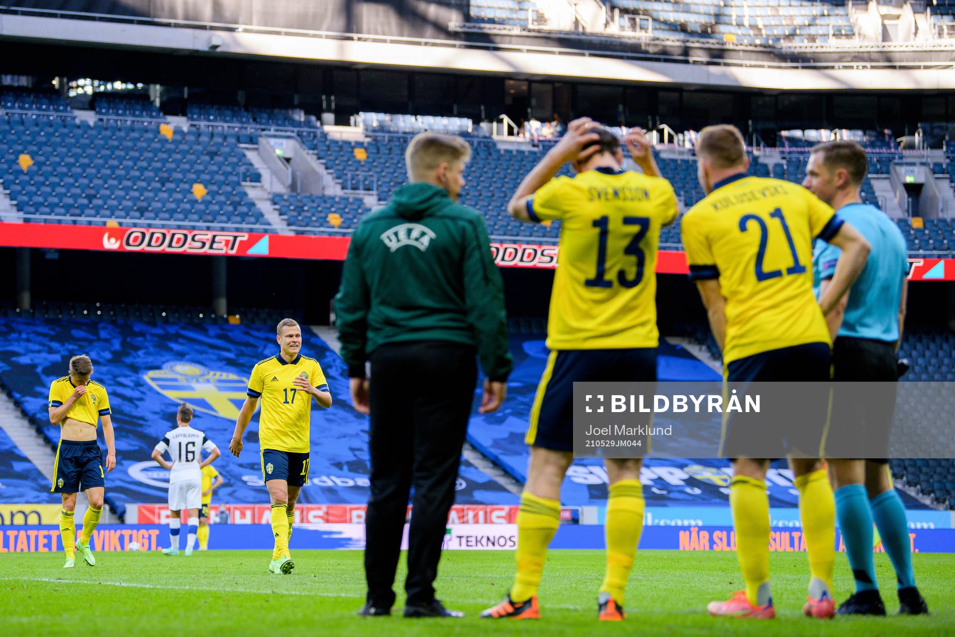 Gustav Svensson and Dejan Kulusevski is substituted Viktor