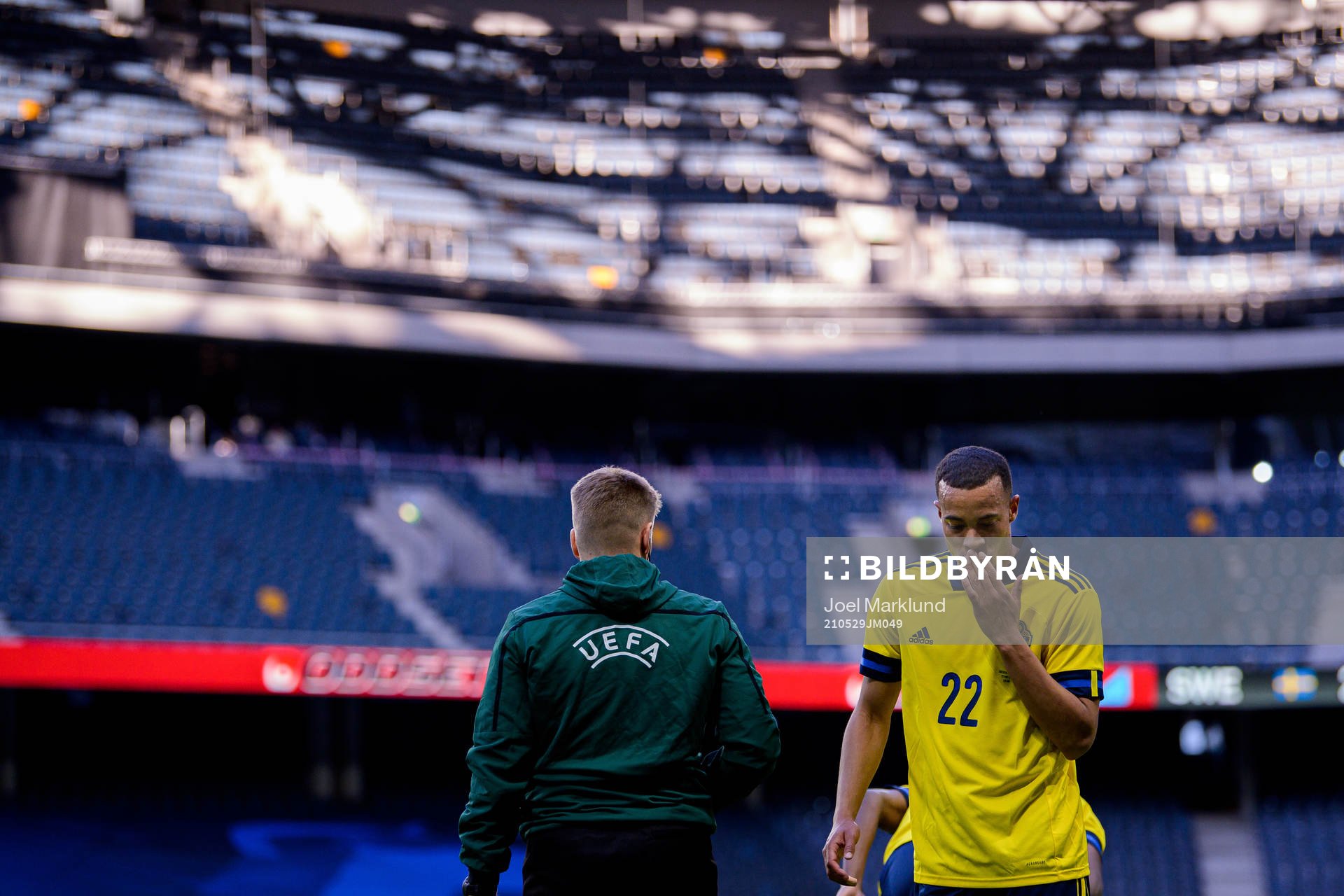 Robin Quaison of Sweden is substituted