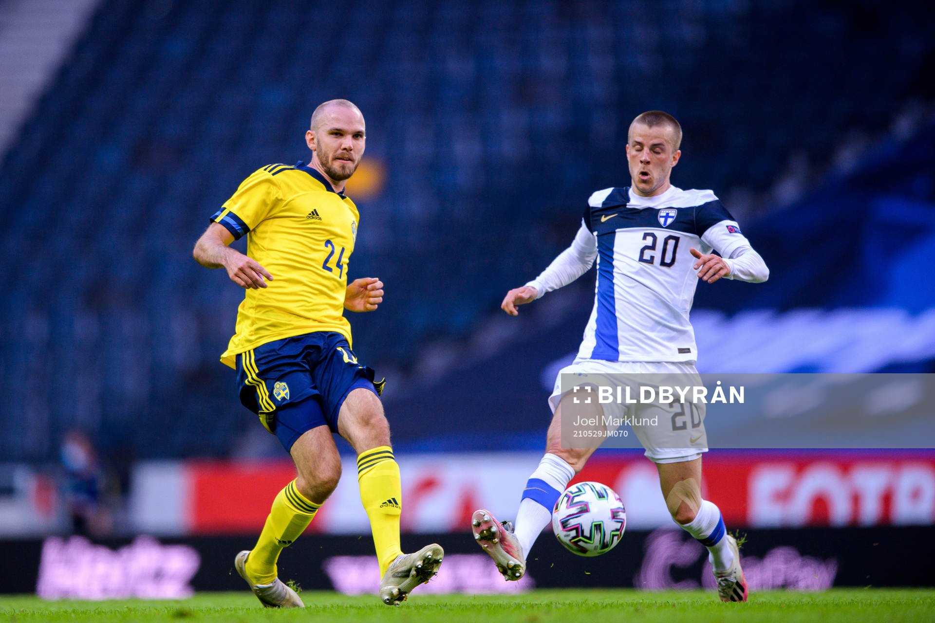 Marcus Danielson of Sweden and Roope Riski of Finland