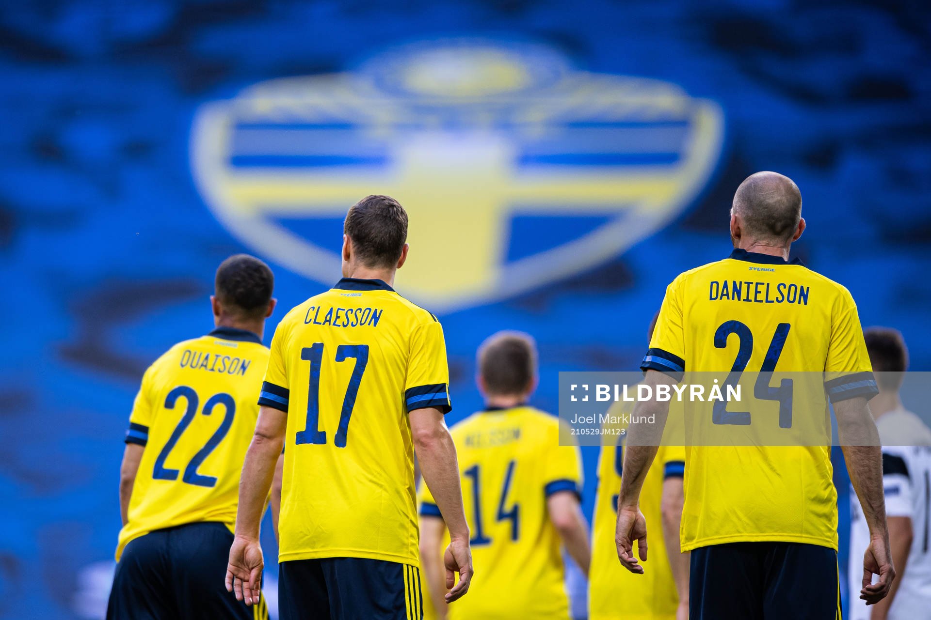 Robin Quaison, Viktor Claesson and Marcus Danielson of