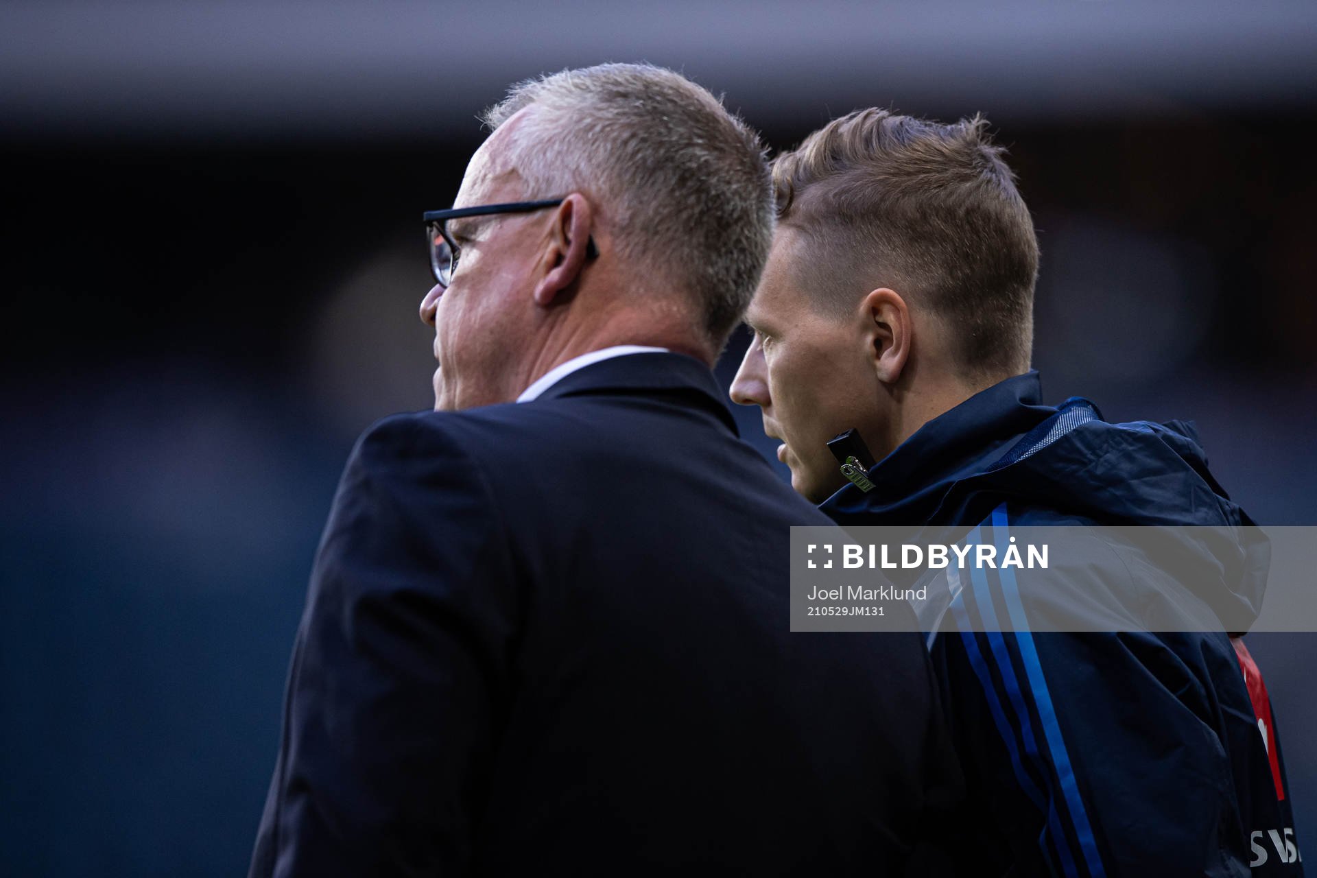 Janne Andersson, head coach, and Maths Elfvendal,