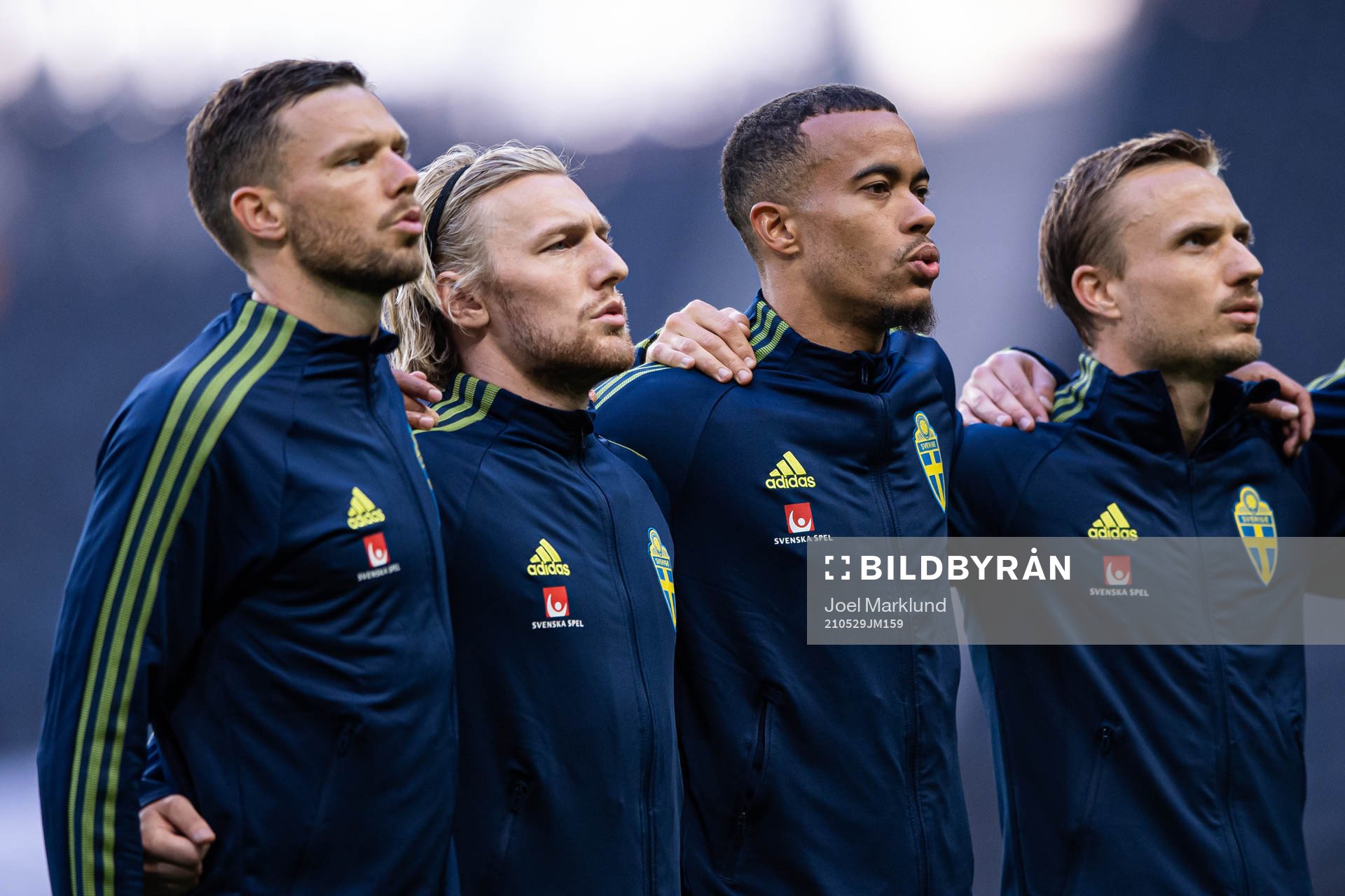 Marcus Berg, Emil Forsberg, Robin Quaison and Pierre