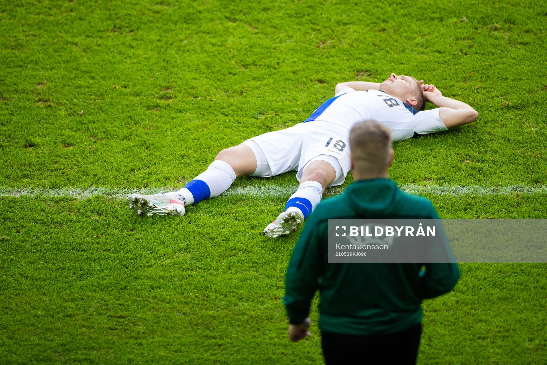Jere Uronen of Finland looks dejected