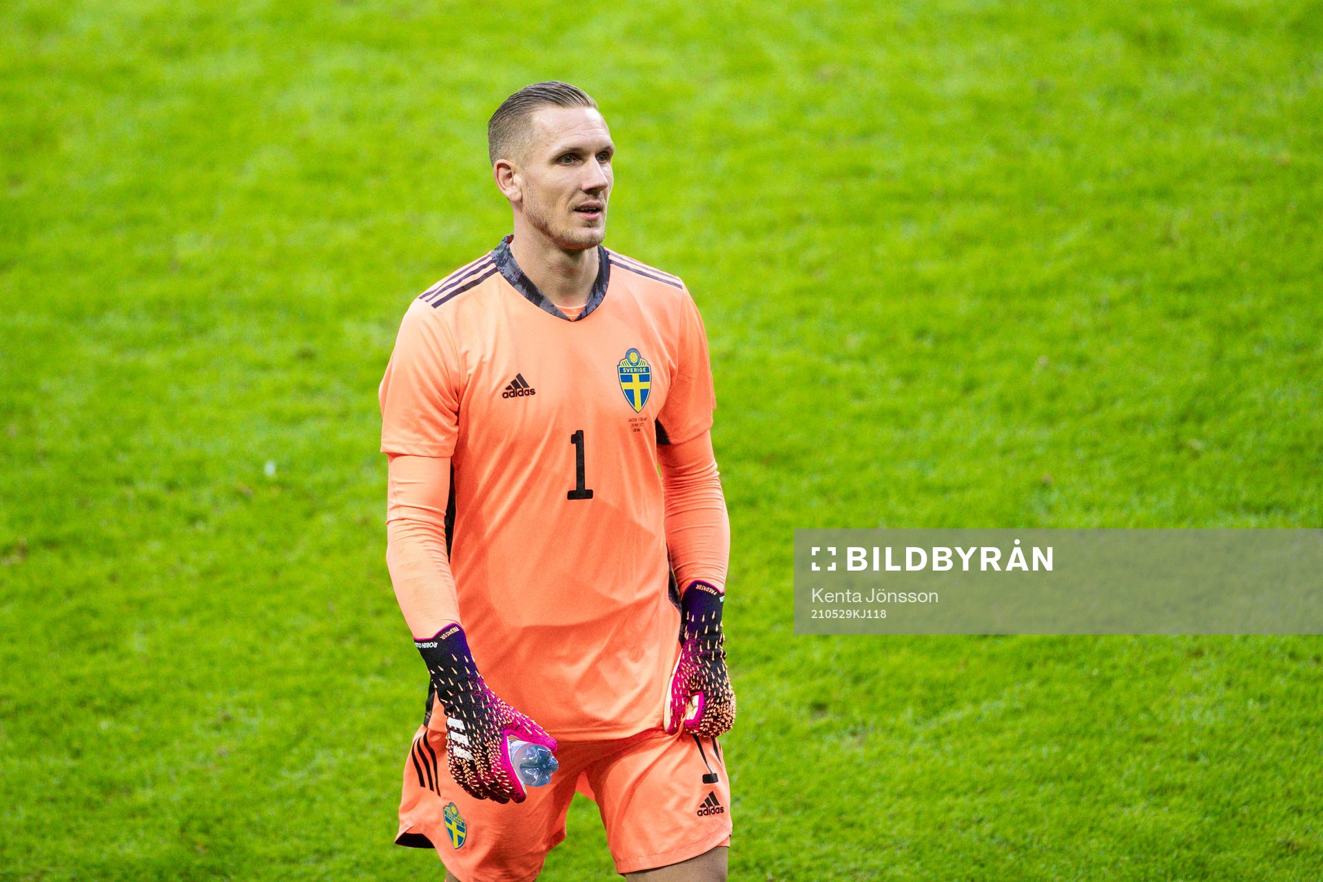 Goalkeeper Robin Olsen of Sweden